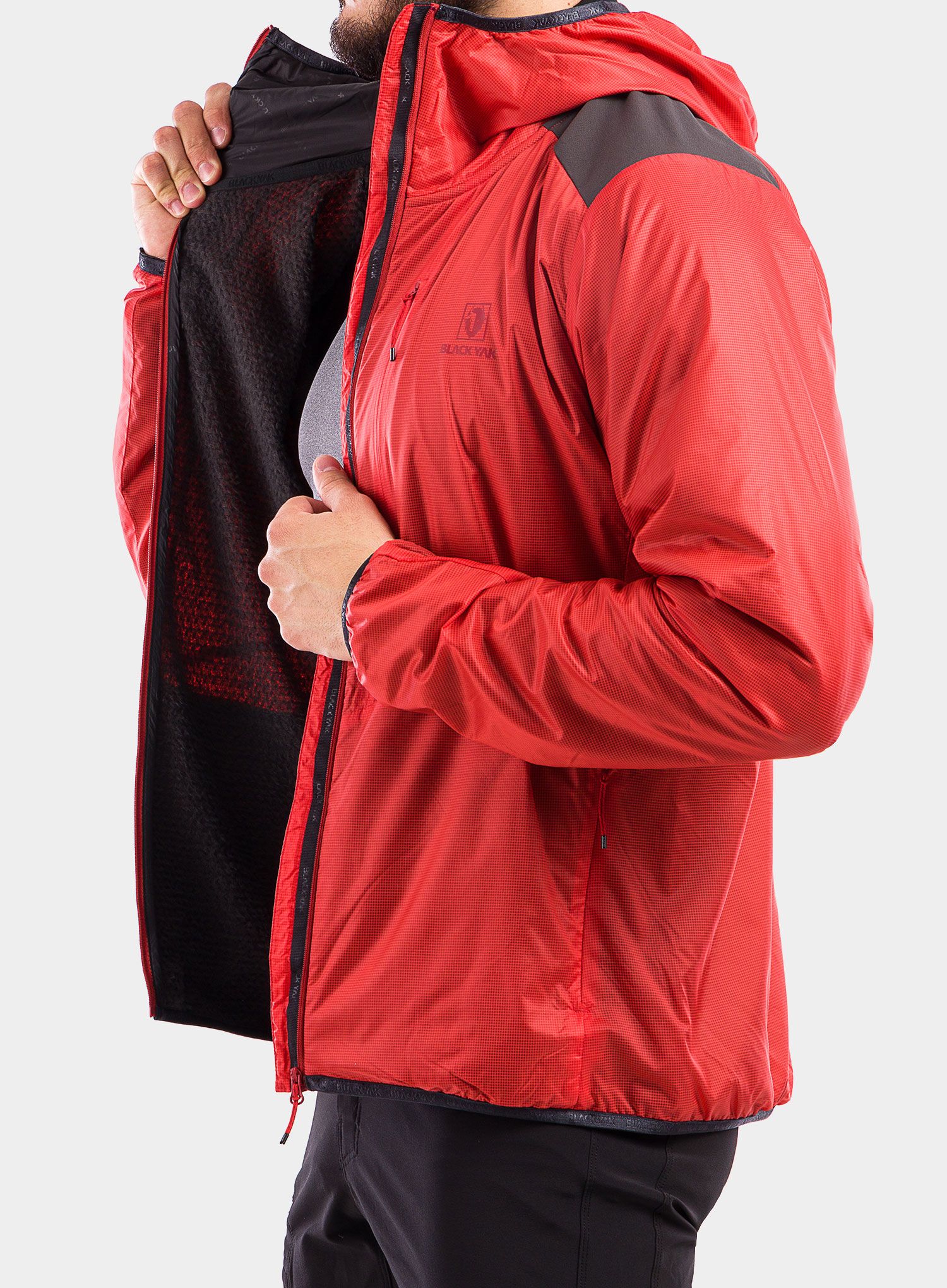 Bunda izolovaná BlackYak Bargur LT Jacket - fiery red