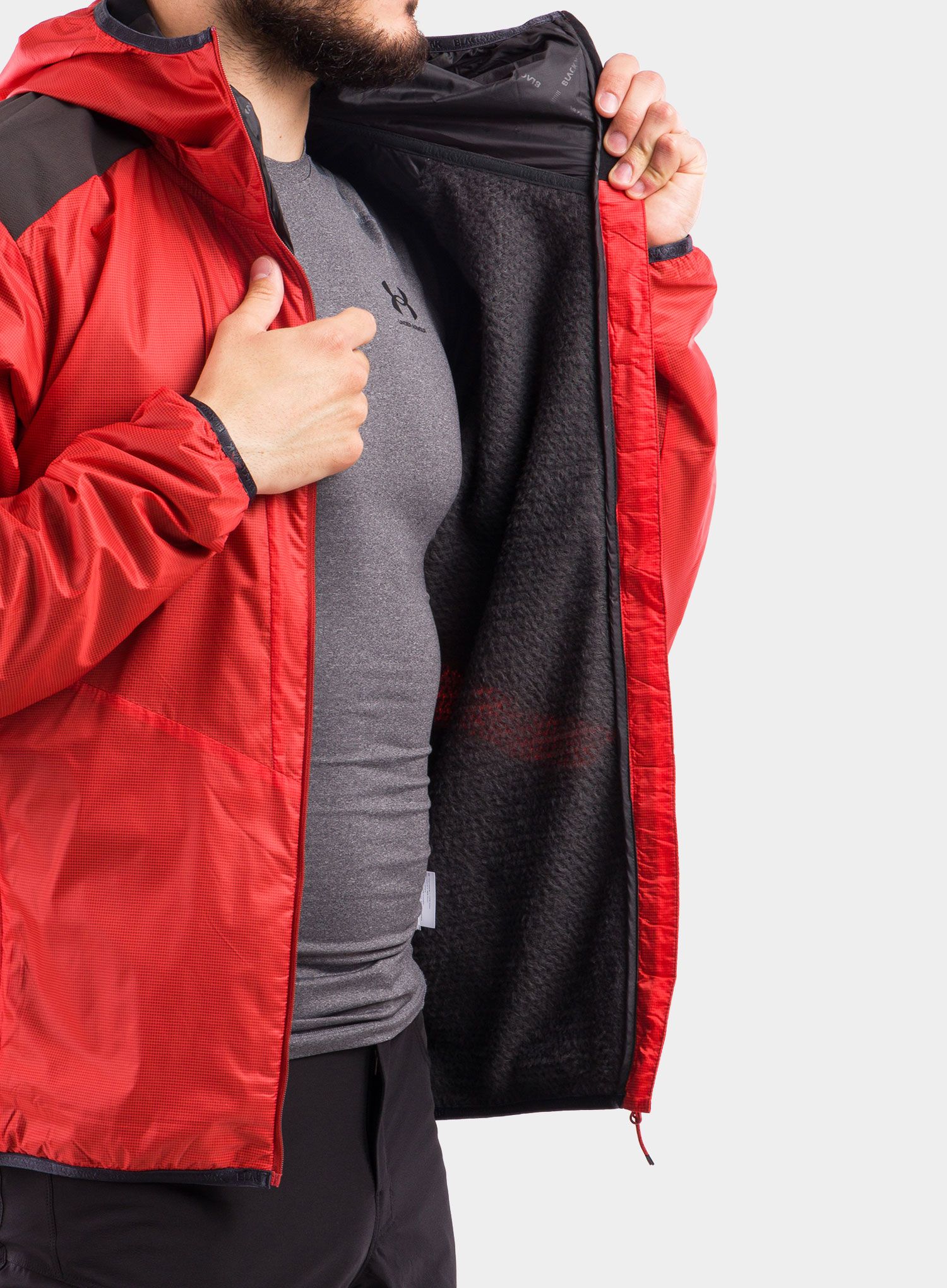 Bunda izolovaná BlackYak Bargur LT Jacket - fiery red