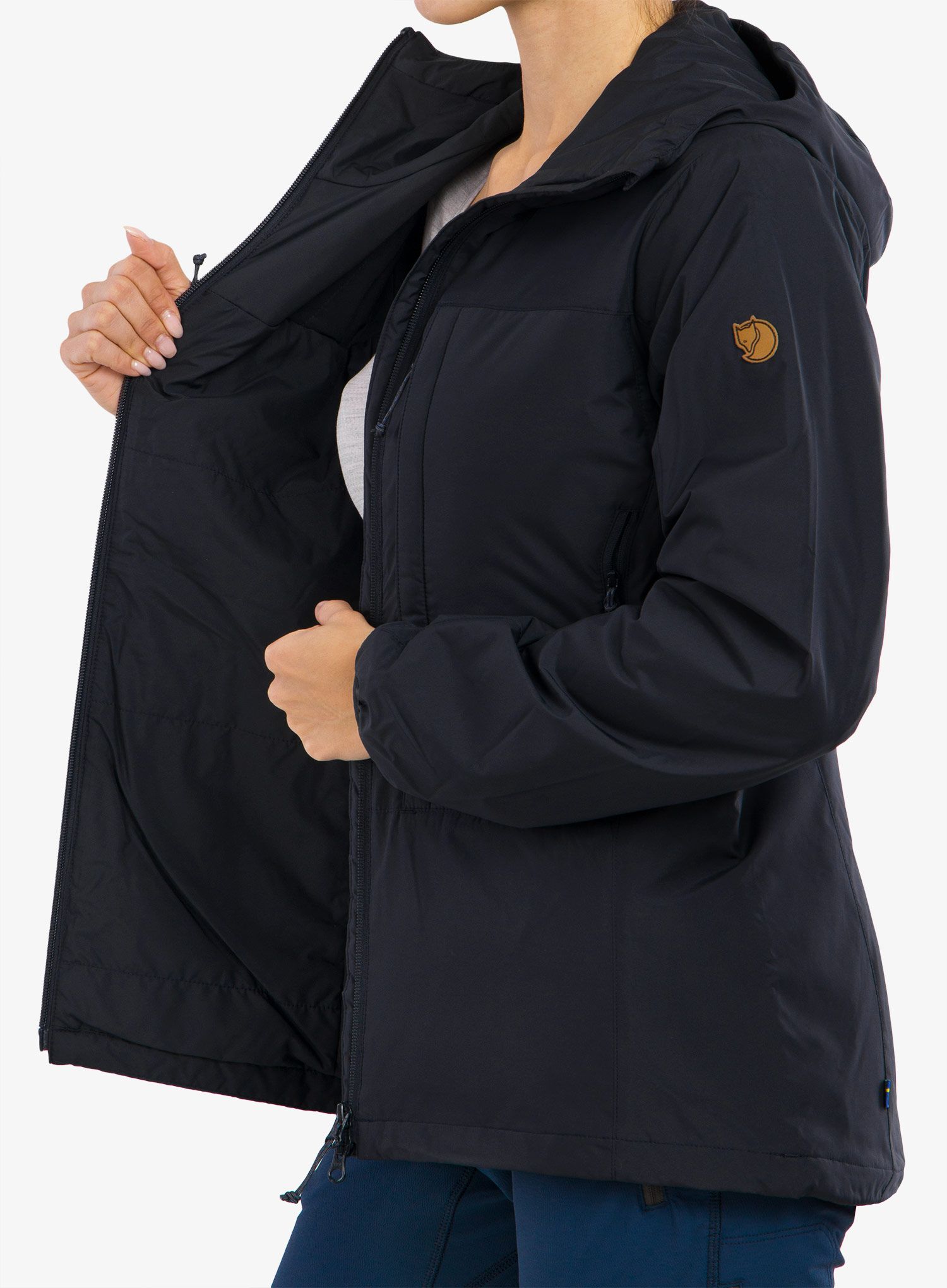 Dámská izolovaná bunda Fjallraven Keb Wool Padded Jacket - dark navy