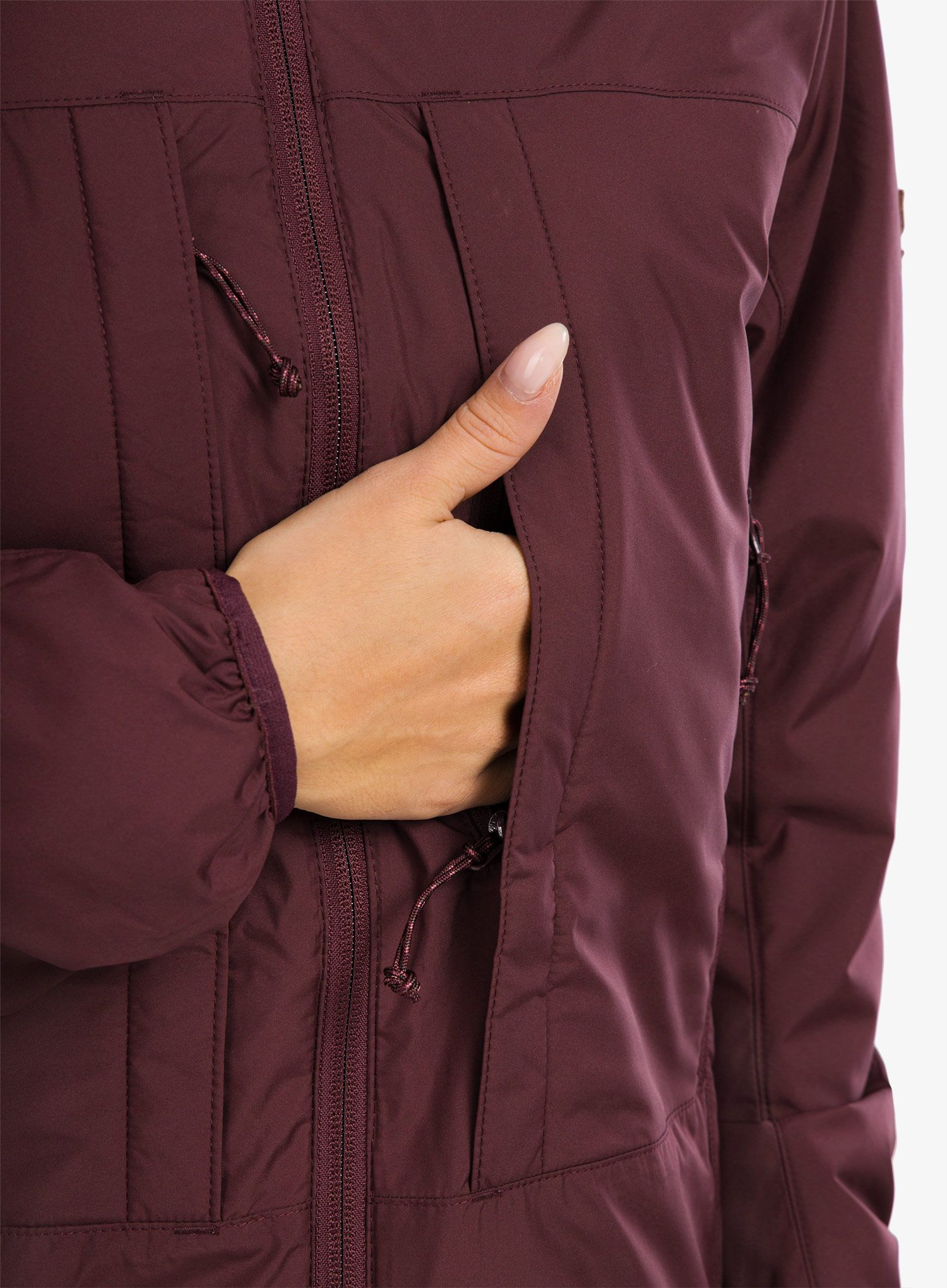 Dámská izolovaná bunda Fjallraven Keb Wool Padded Jacket - port
