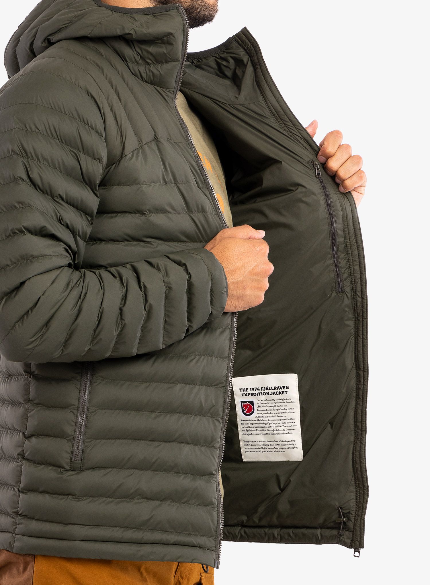 Izolovaná bunda Fjallraven Expedition Latt Hoodie - deep forest