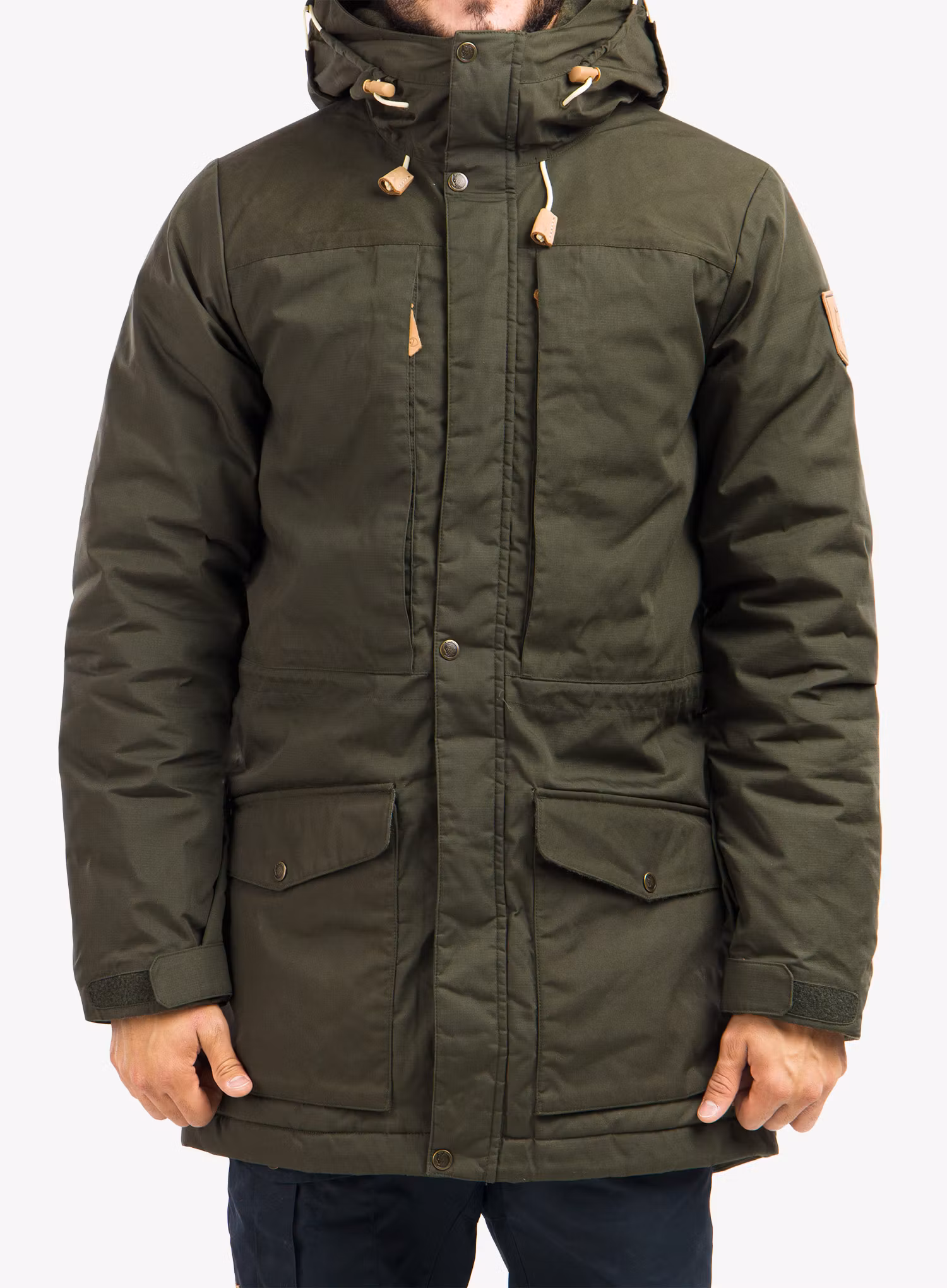 Izolovaná bunda Fjallraven Singi Wool Padded Parka - deep forest