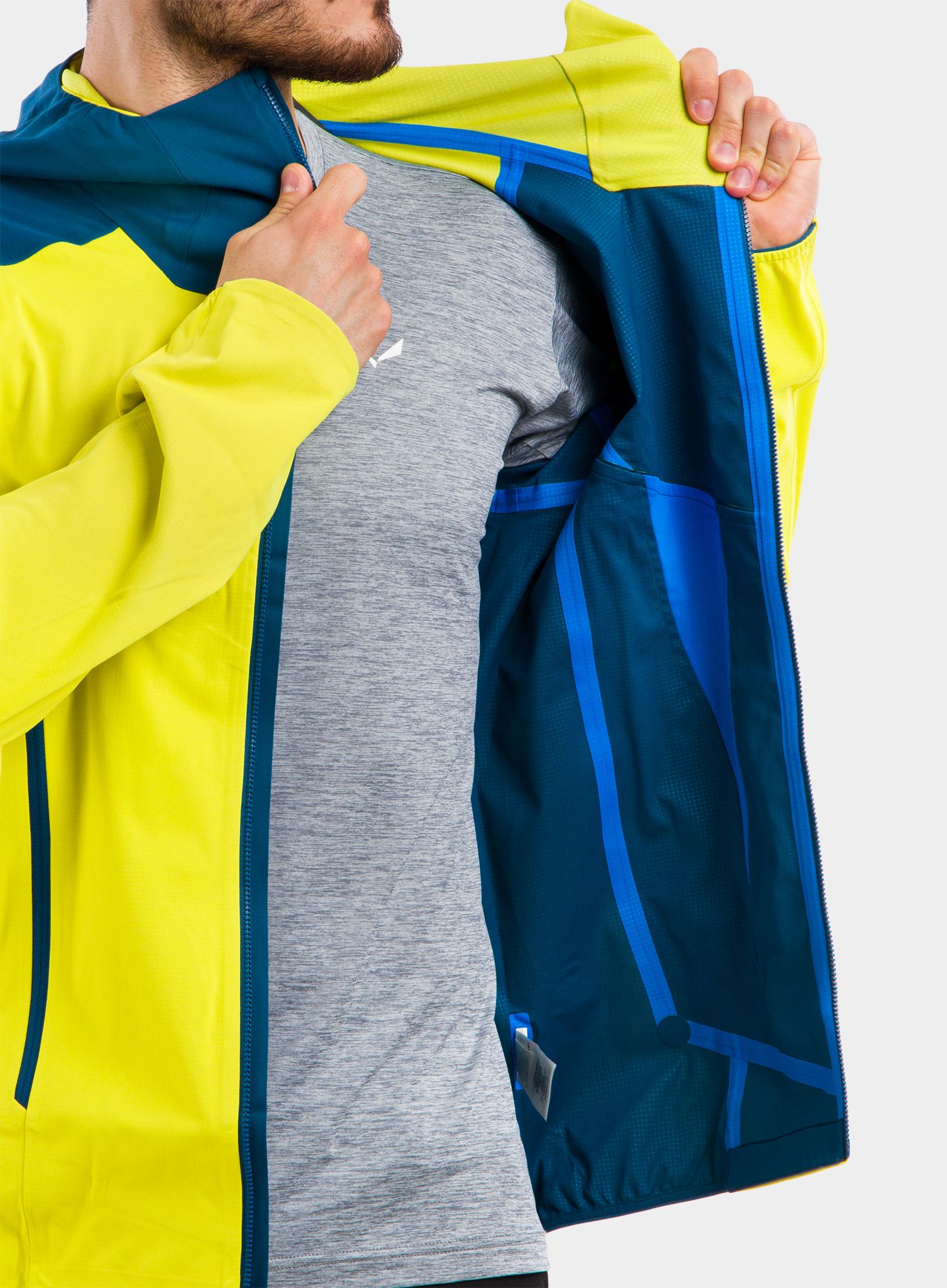 Skialpová bunda Patagonia Upstride Jacket - chartreuse