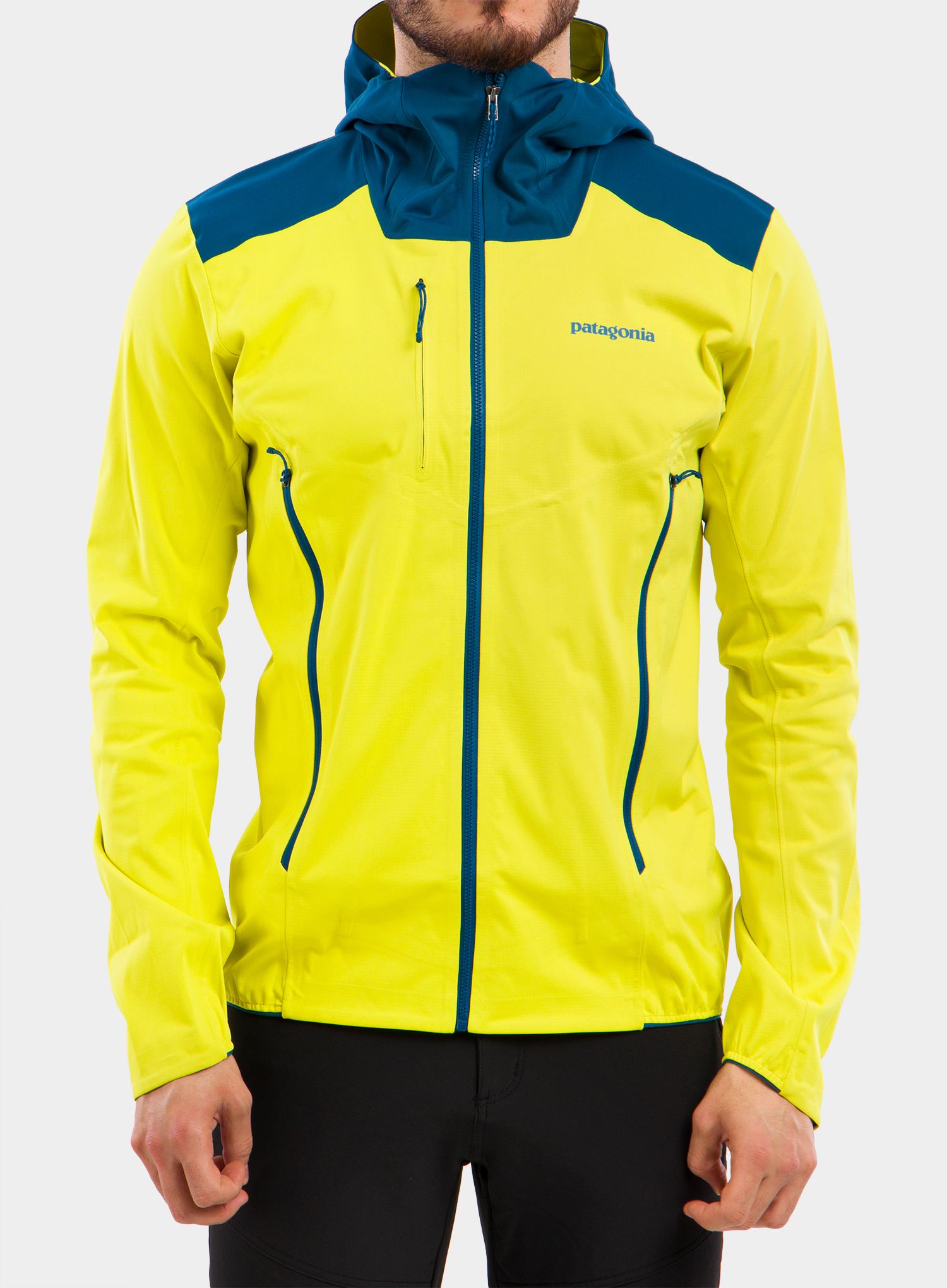 Skialpová bunda Patagonia Upstride Jacket - chartreuse
