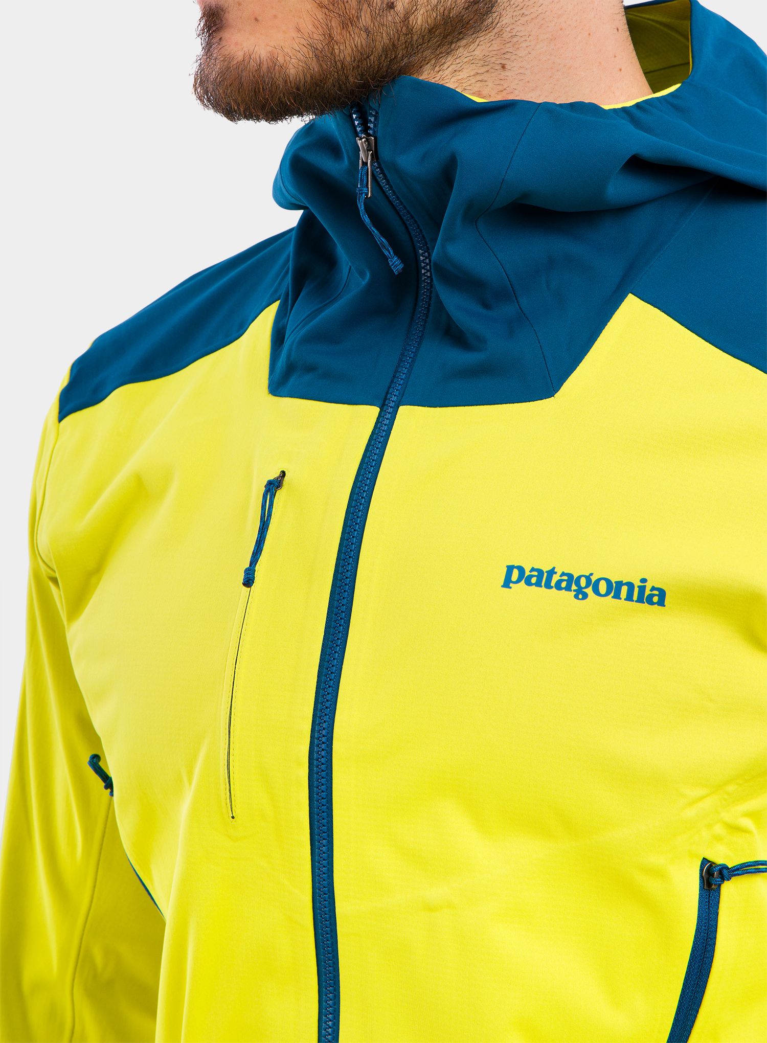 Skialpová bunda Patagonia Upstride Jacket - chartreuse