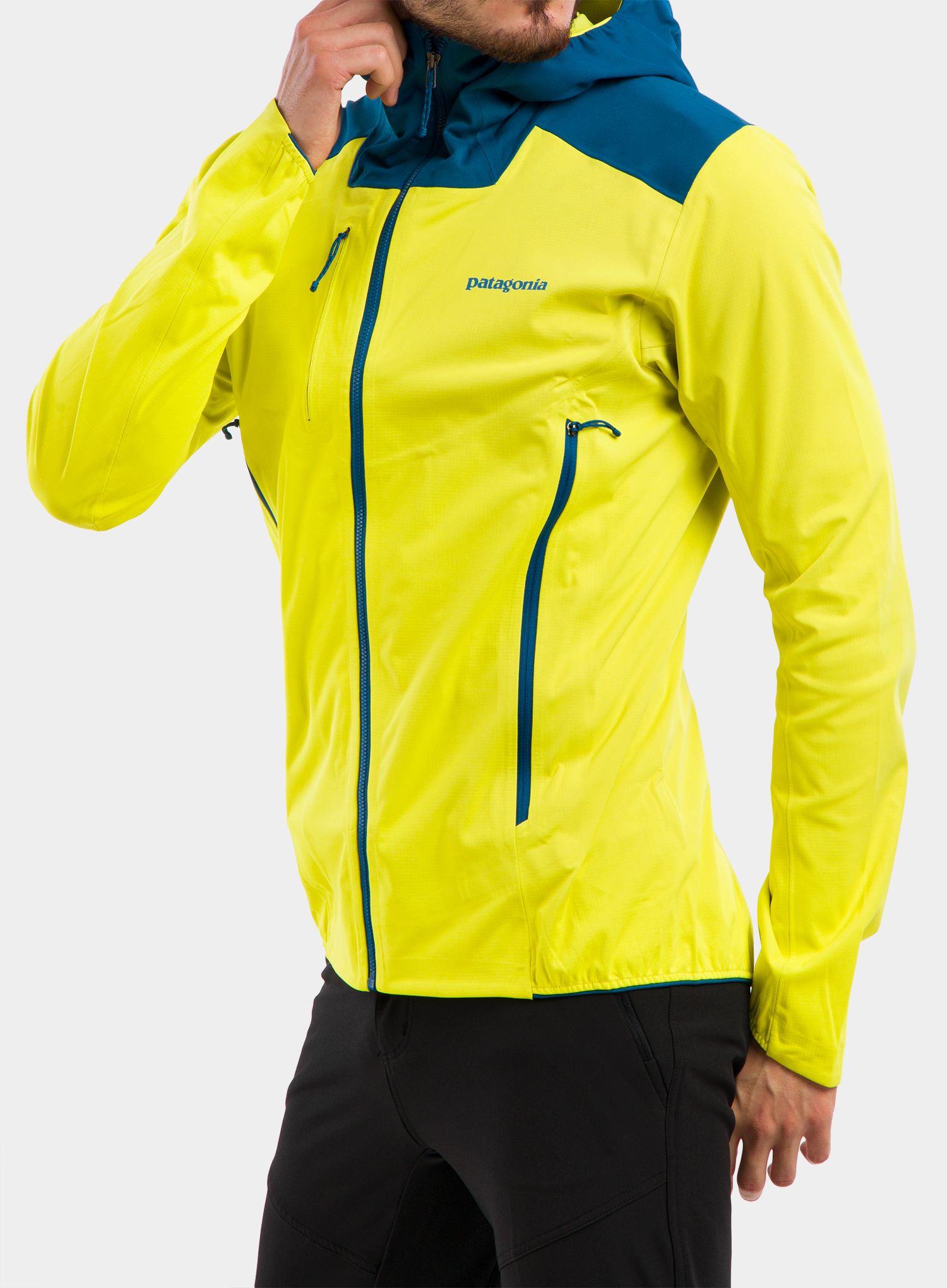 Skialpová bunda Patagonia Upstride Jacket - chartreuse