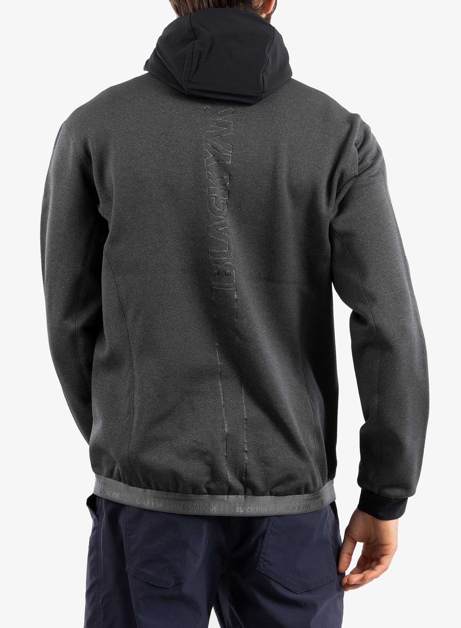 Bunda fleecová BlackYak Mishima Hoody - iron gate