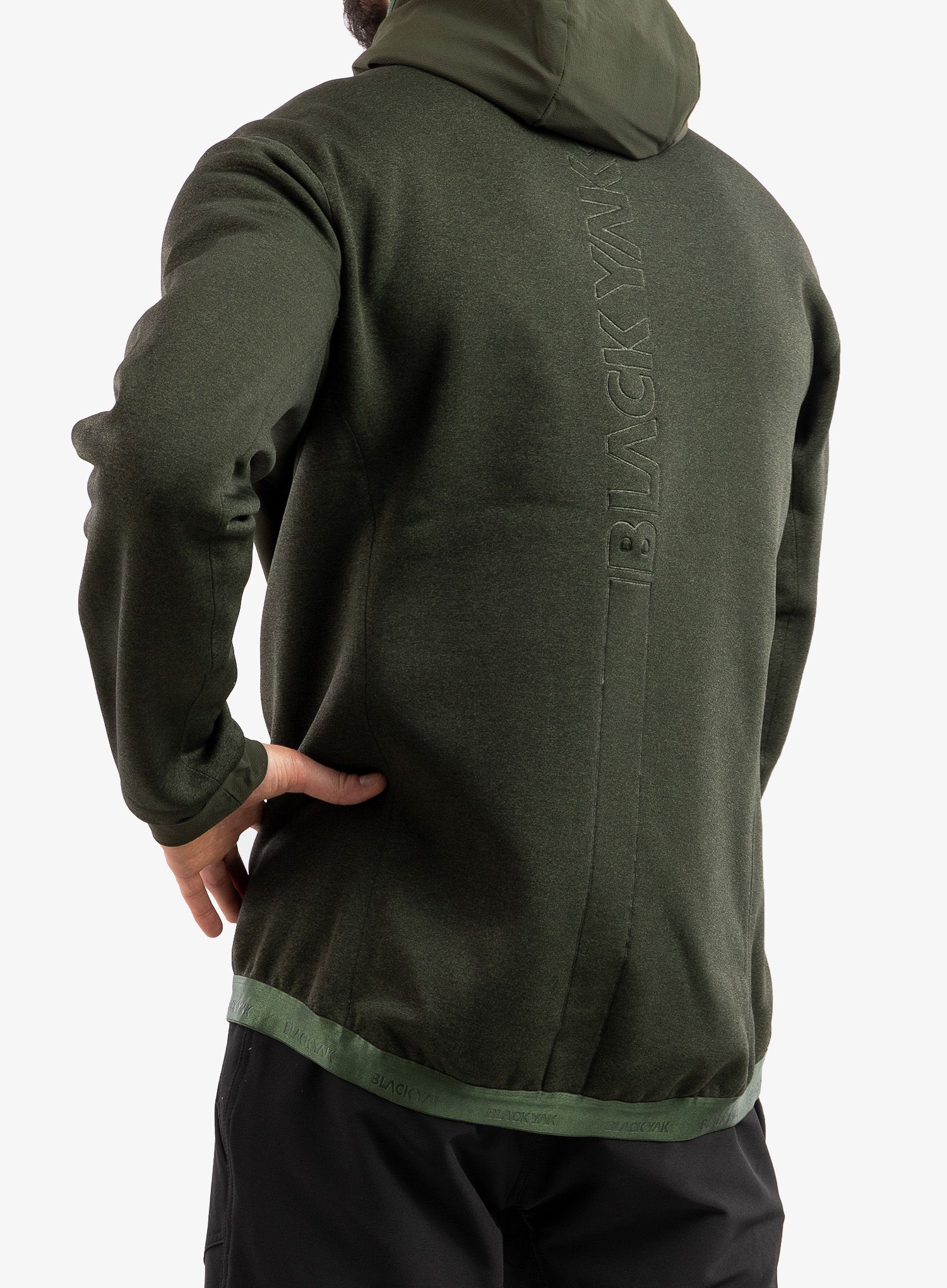 Fleecova bunda BlackYak Mishima Hoody - rifle green