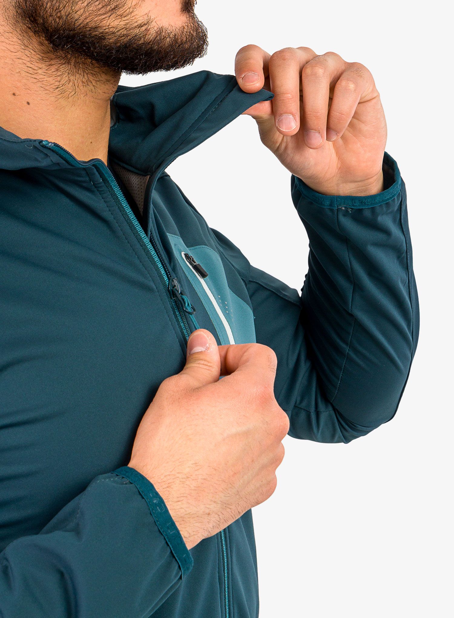 Bunda nepromokavá CMP Wes Jacket Fix Hood - petrol