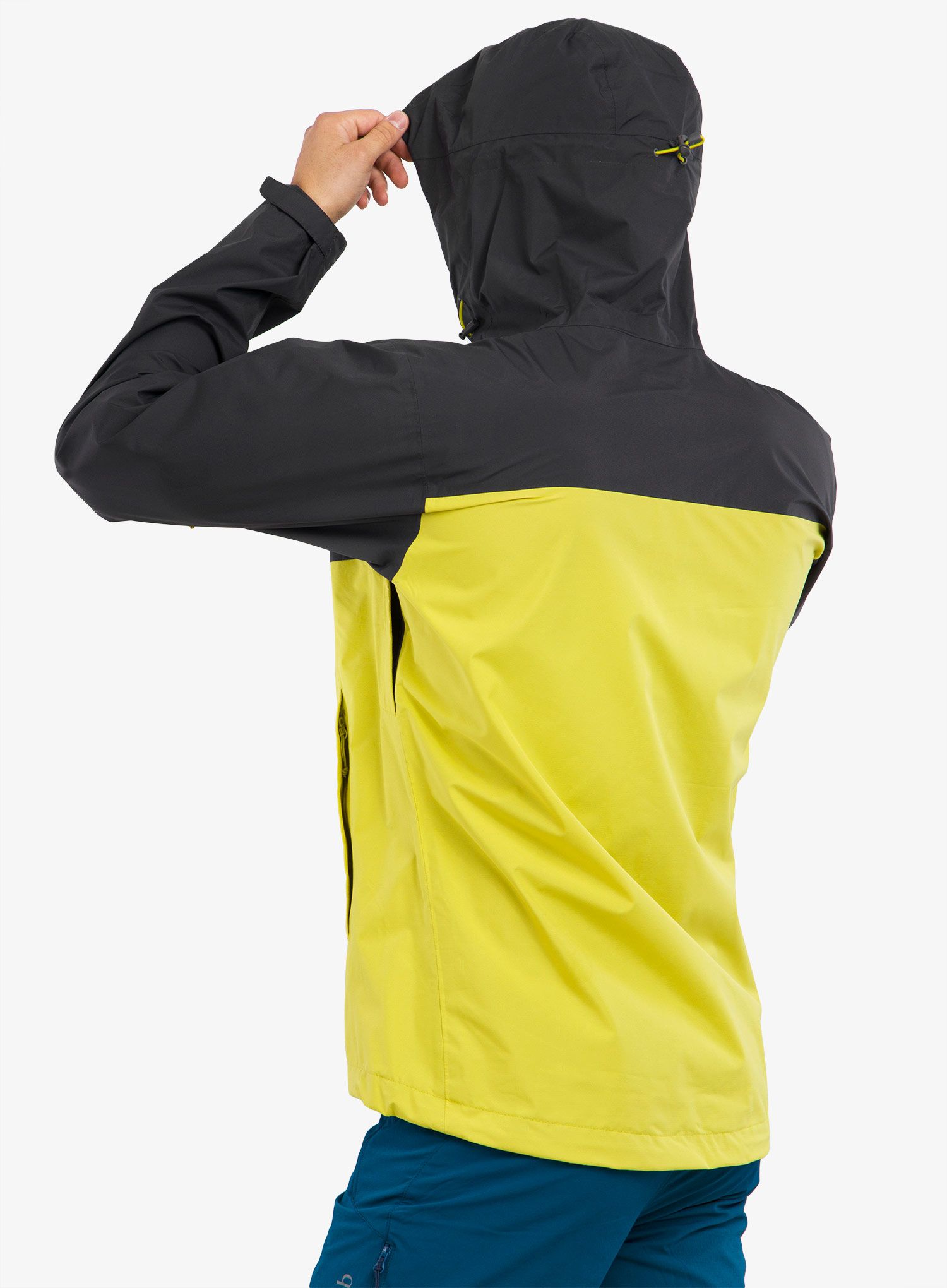 Nepromokavá bunda Rab Downpour Eco Jacket - graphene/zest