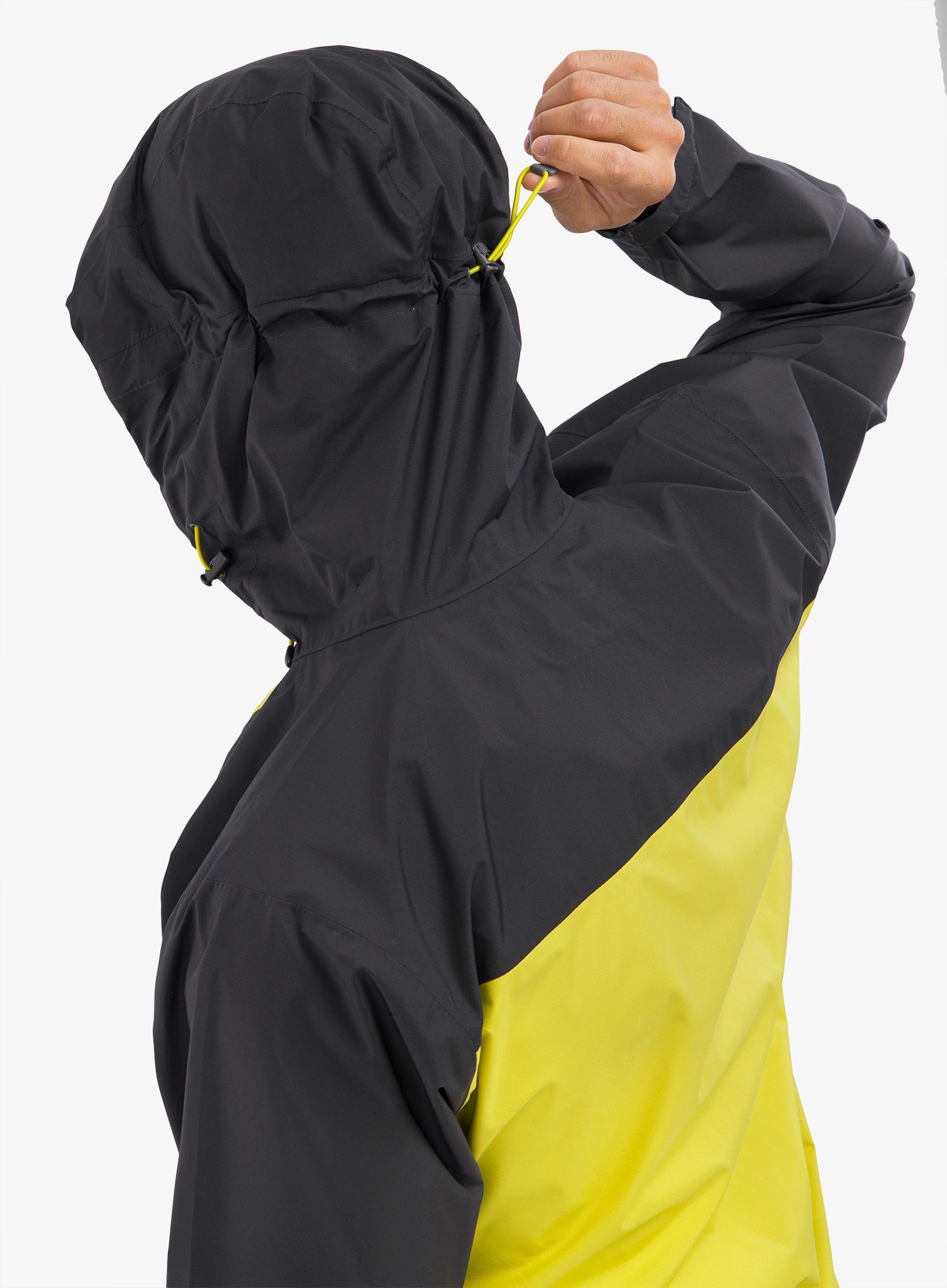 Nepromokavá bunda Rab Downpour Eco Jacket - graphene/zest