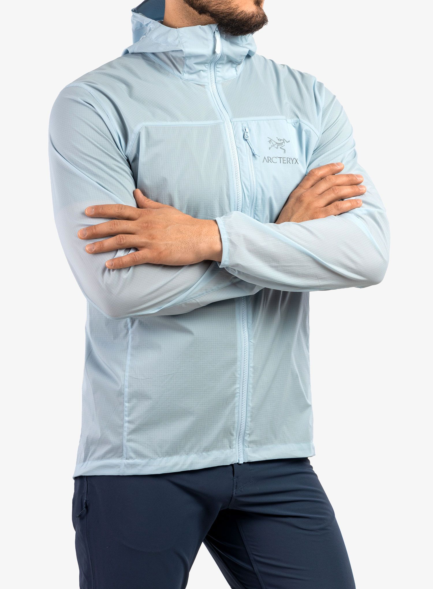 Větruodolná bunda Arcteryx Squamish Hoody - ether