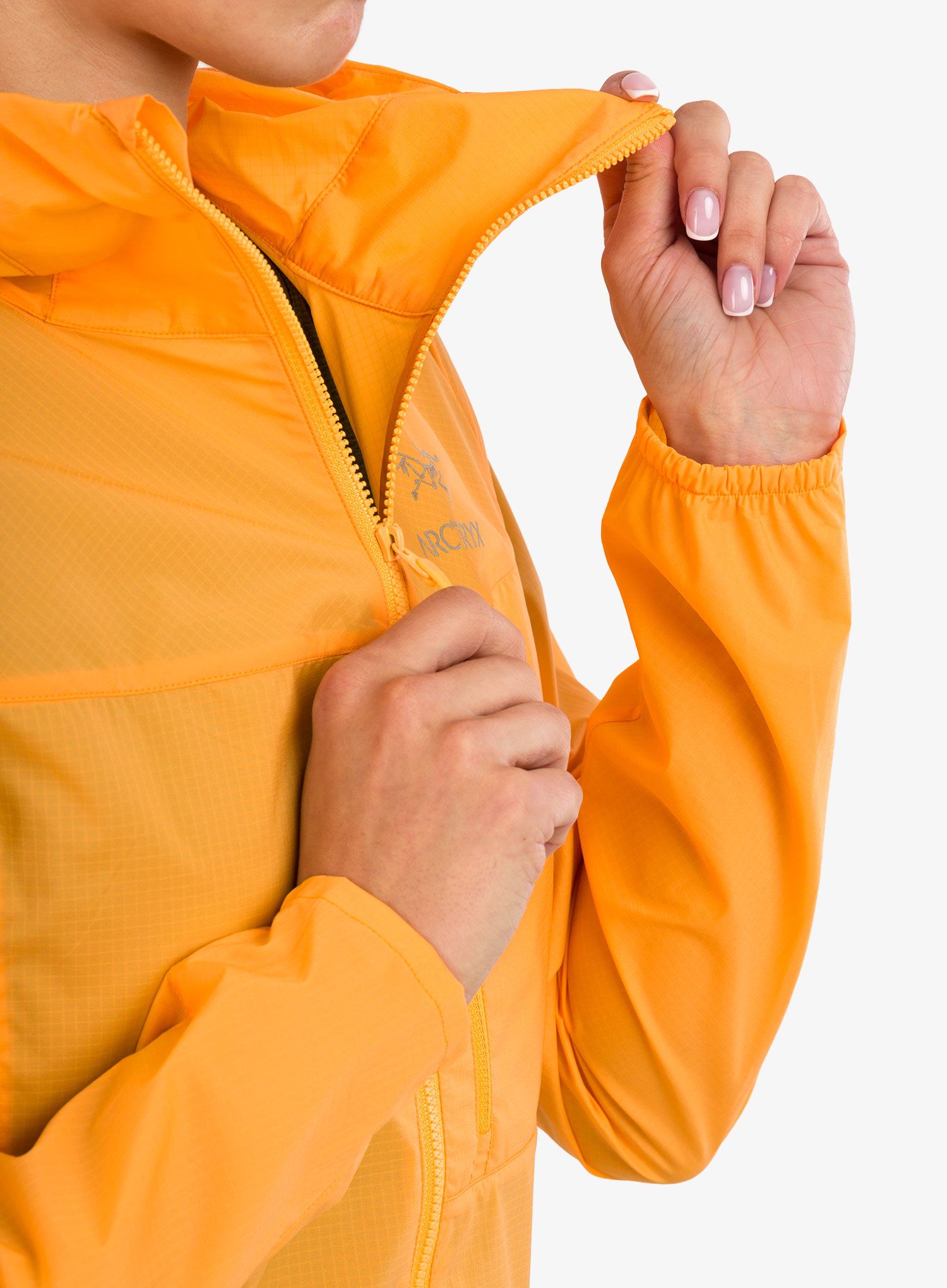 Dámská větruodolná bunda Arcteryx Squamish Hoody - horizon