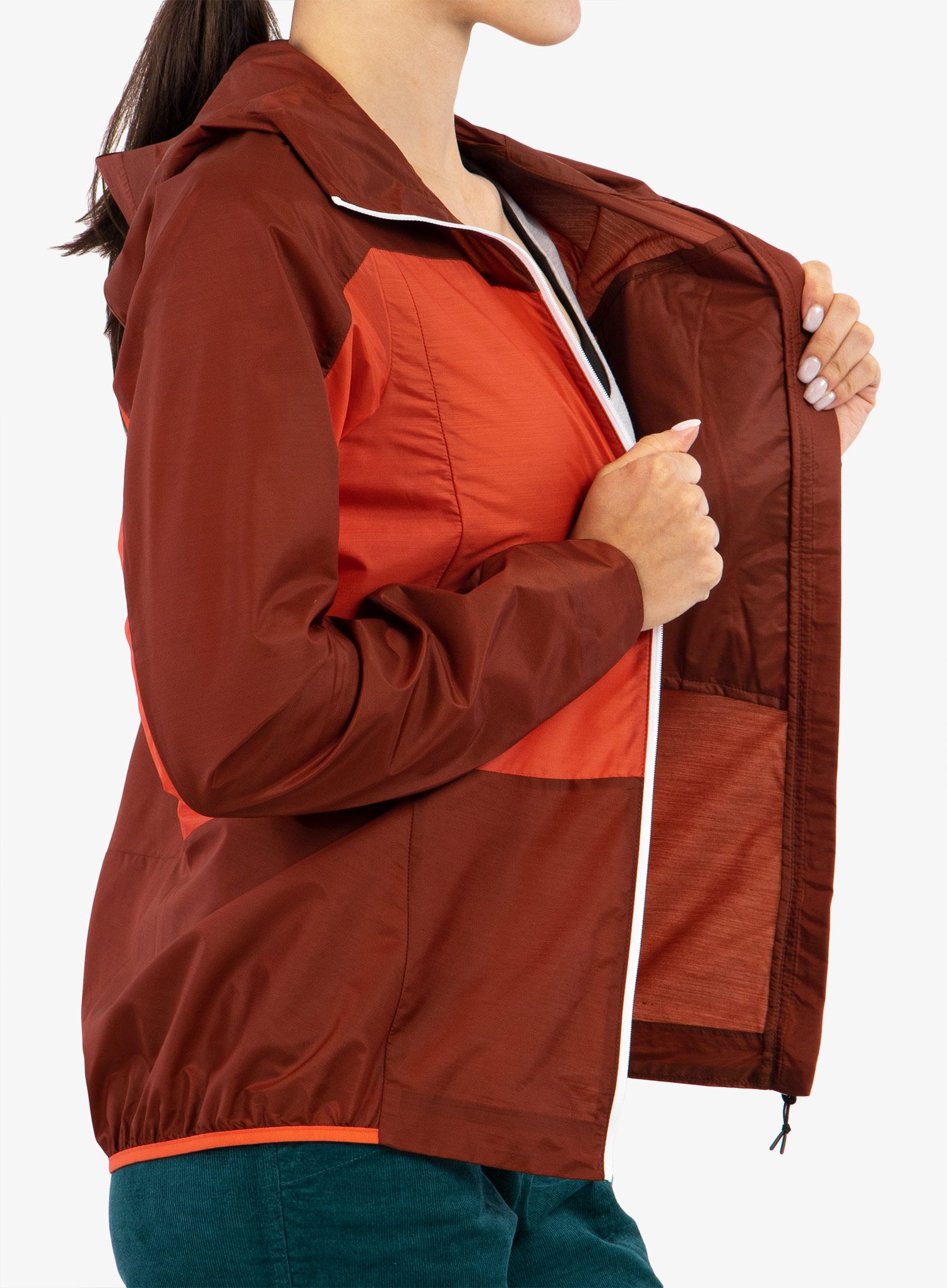 Dámská větruodolná bunda Ortovox Windbreaker Jacket - clay