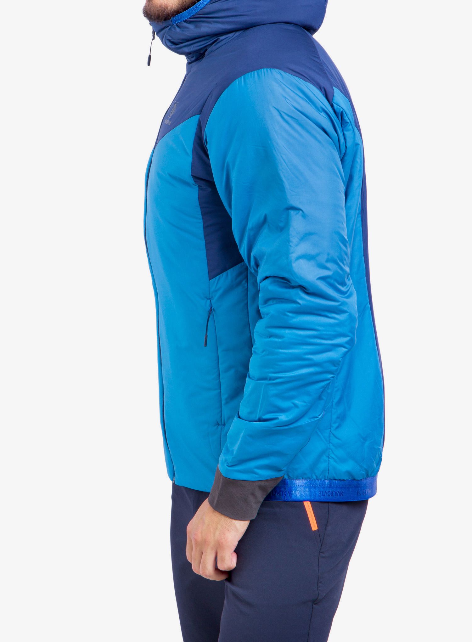 Bunda péřová BlackYak Calvana Hoody - snorkel blue
