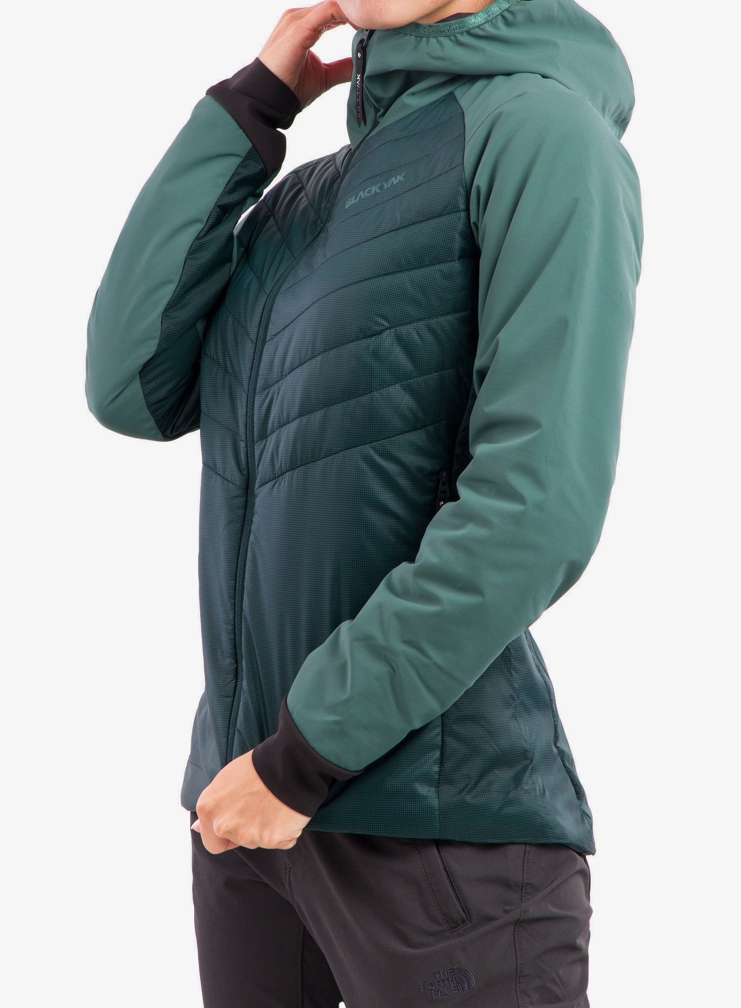 Bunda péřová dámská BlackYak Ata Jacket - sea moss