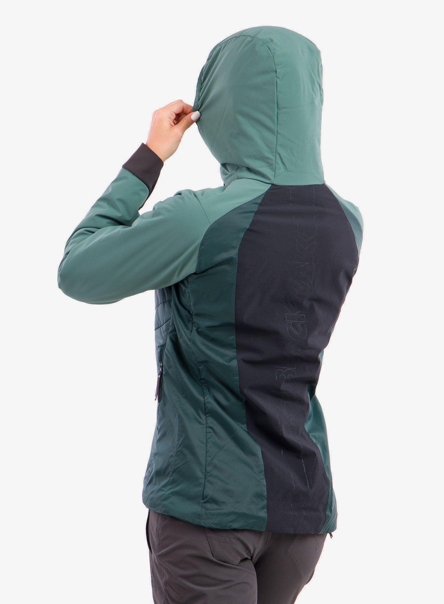 Bunda péřová dámská BlackYak Ata Jacket - sea moss
