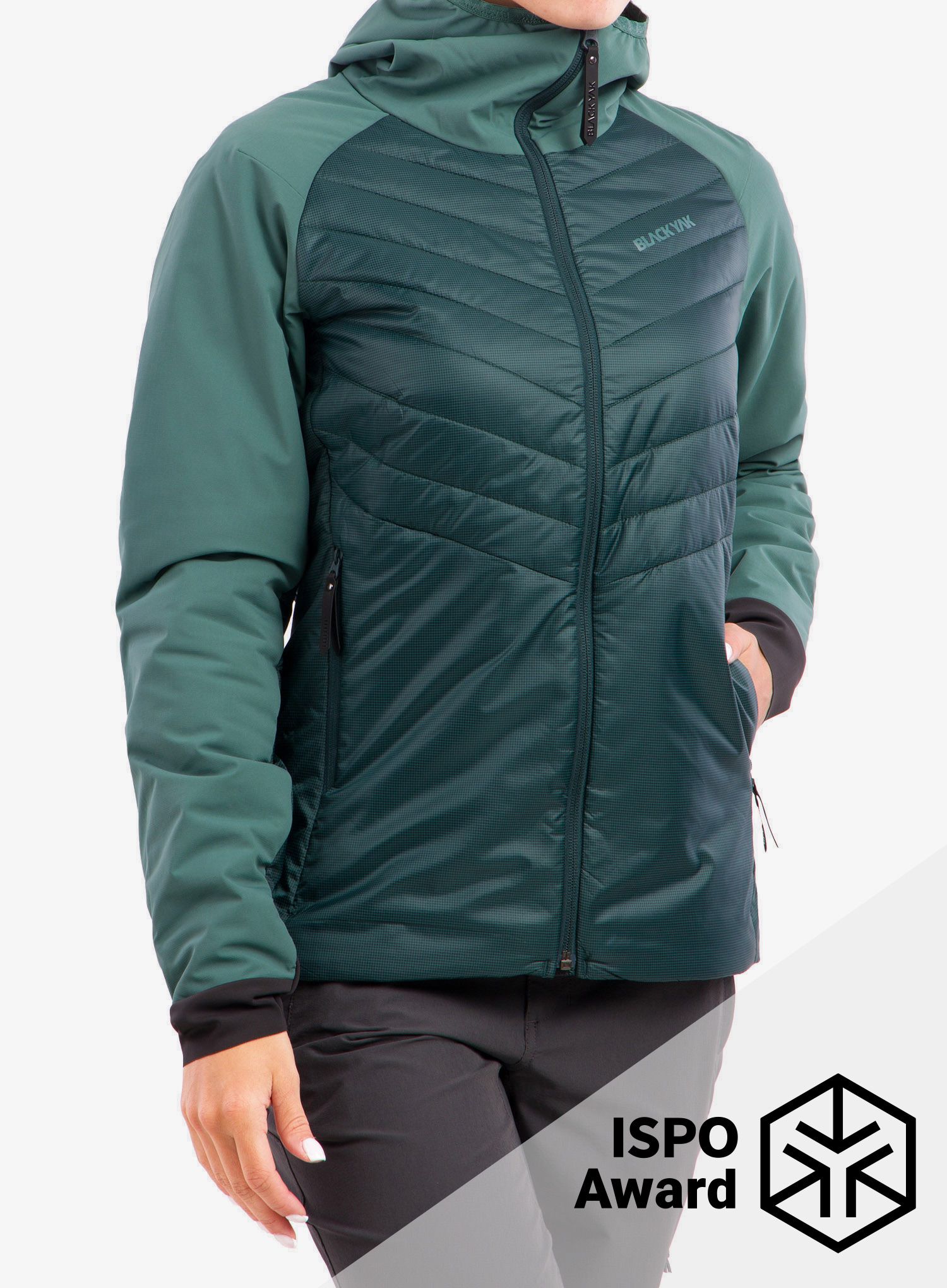 Bunda péřová dámská BlackYak Ata Jacket - sea moss