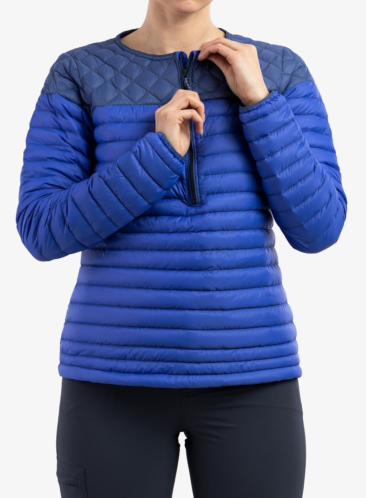 Dámská péřová bunda Patagonia AlpLight Down Pullover - blue