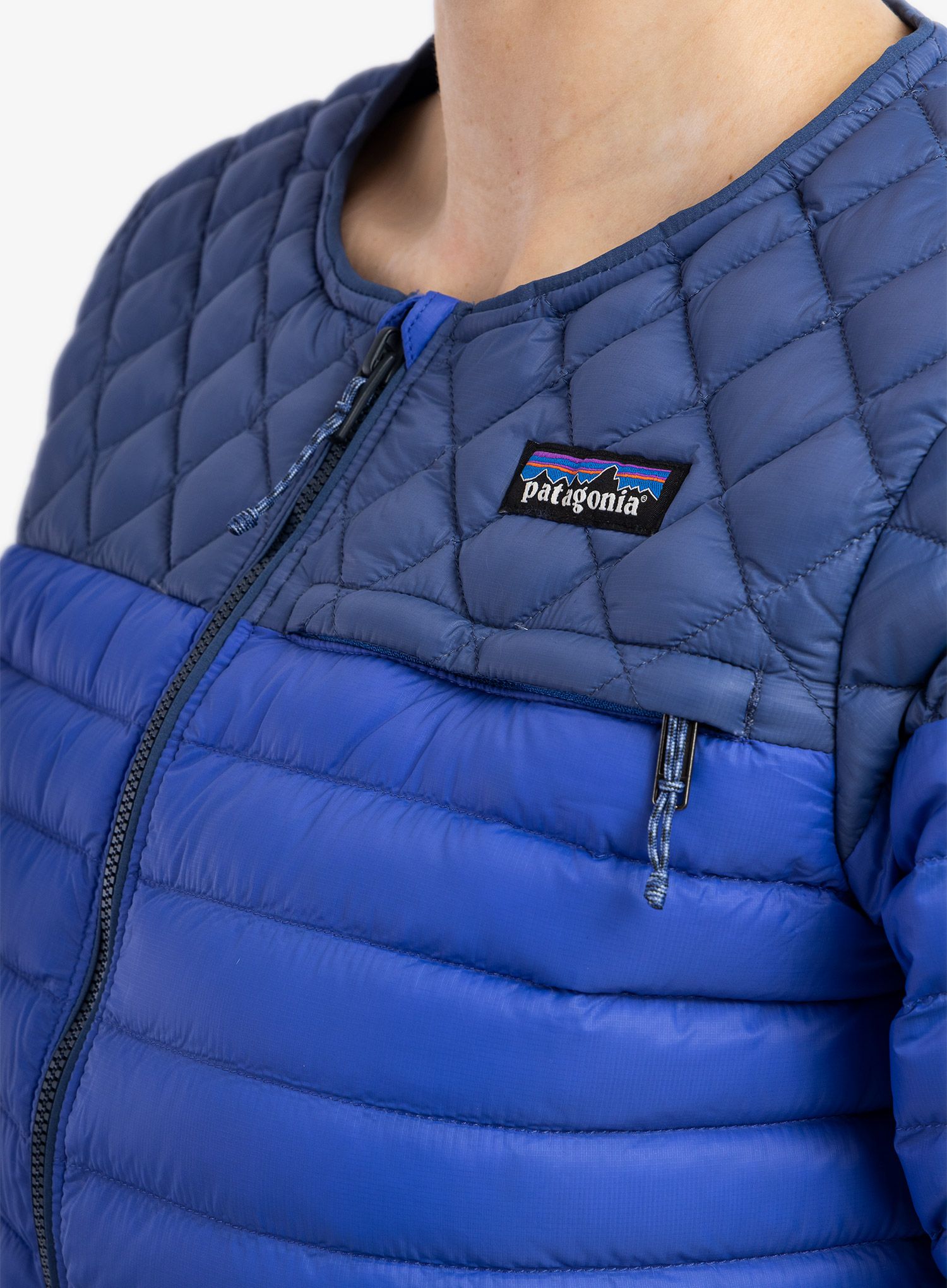 Dámská péřová bunda Patagonia AlpLight Down Pullover - blue