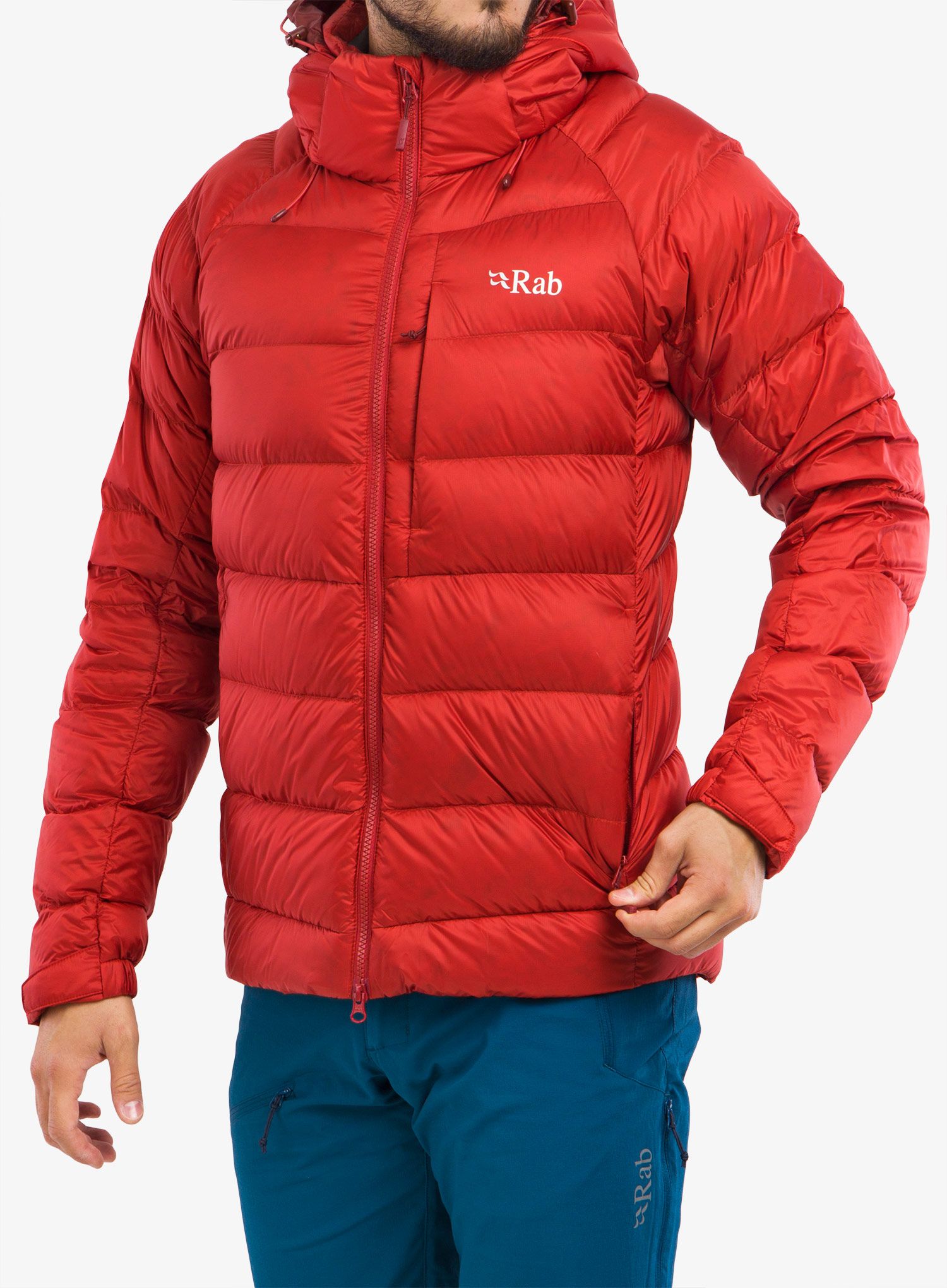 Péřová bunda Rab Axion Pro Jacket - ascent red