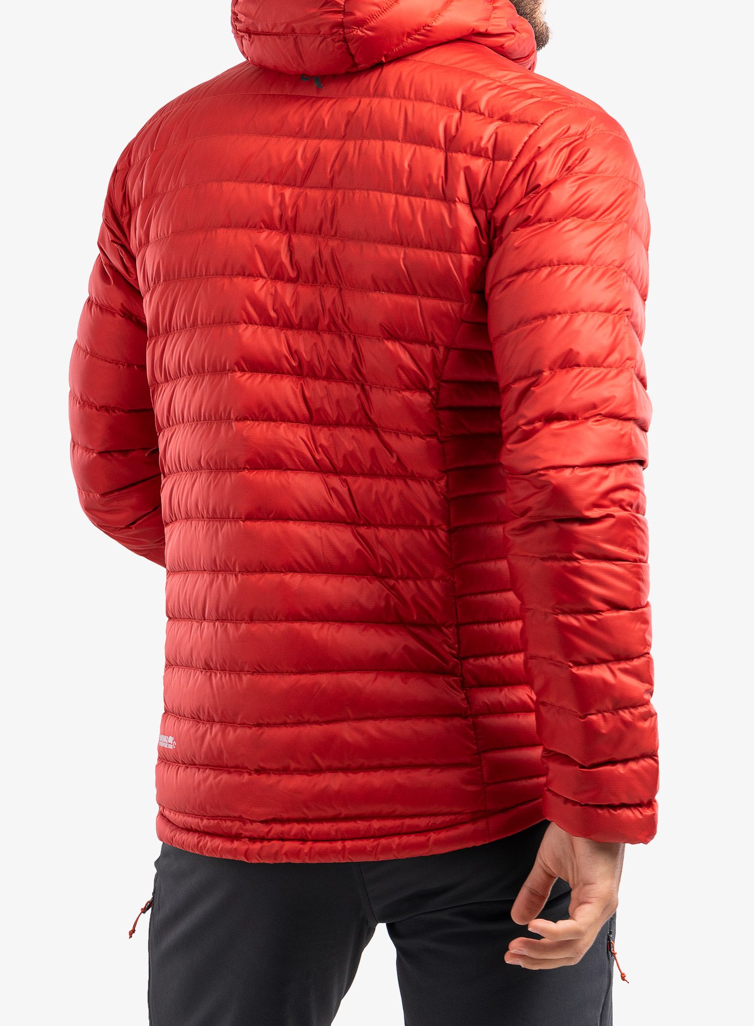 Péřová bunda Rab Microlight Alpine Jacket - ascent red