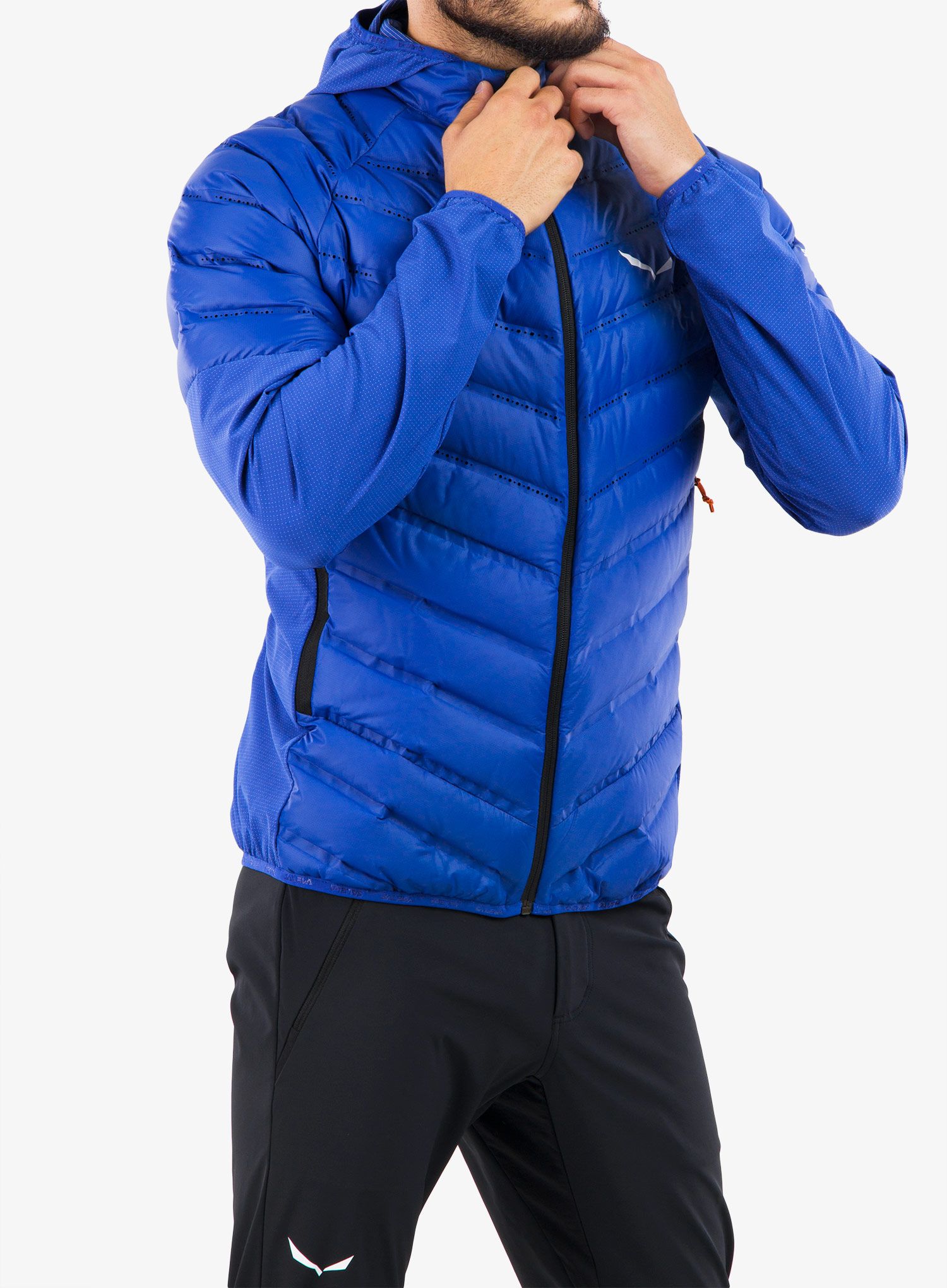 Péřová bunda Salewa Agner Hybrid RDS DWN Jacket - electric