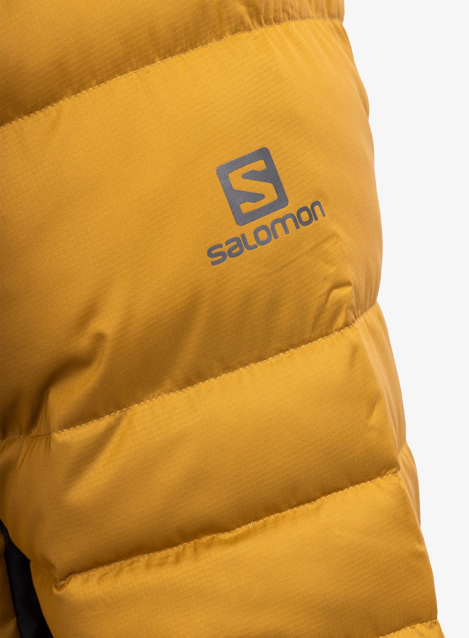 Péřová bunda Salomon Essential Xwarm Down Hoody - cmn/blk