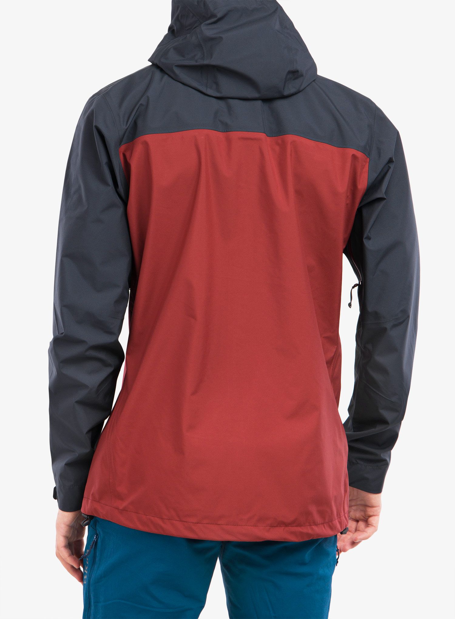 Bunda Rab Arc Eco Jacket - beluga/oxblood red