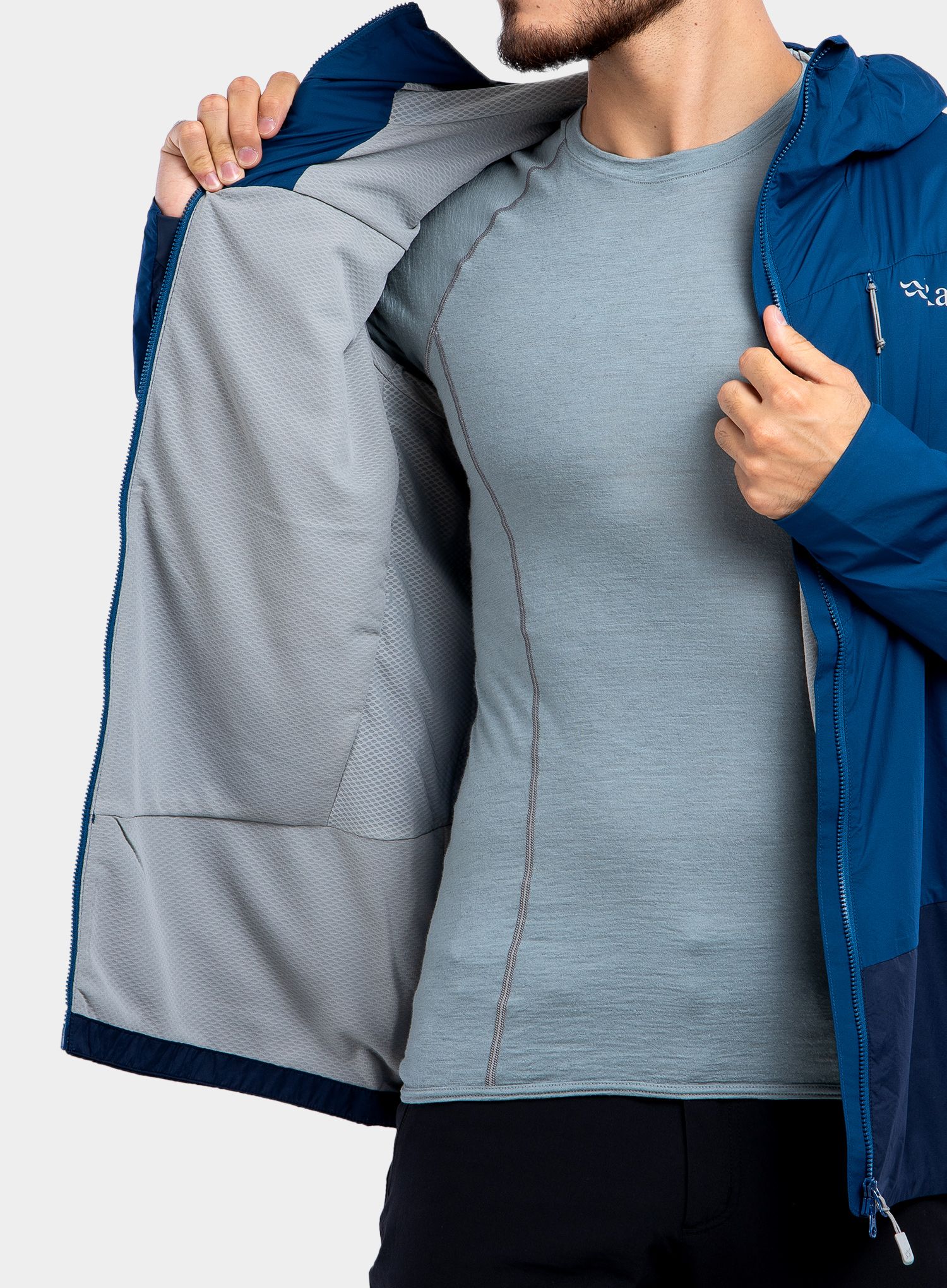 Softshellová bunda Rab VR Alpine Light Jacket - deep ink/ink