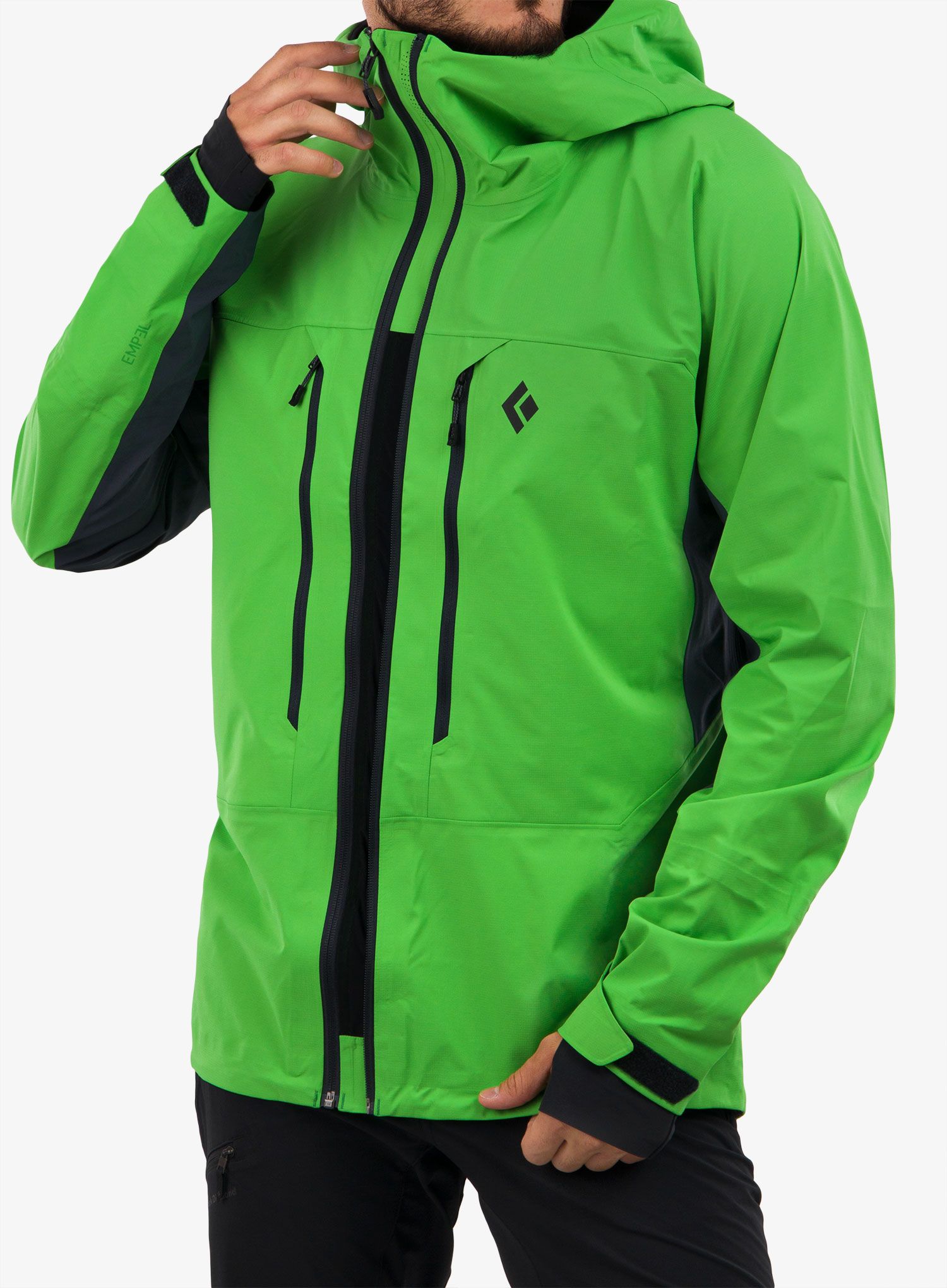 Bunda skialpova Black Diamond Dawn Patrol Hybrid Shell - vibrant green