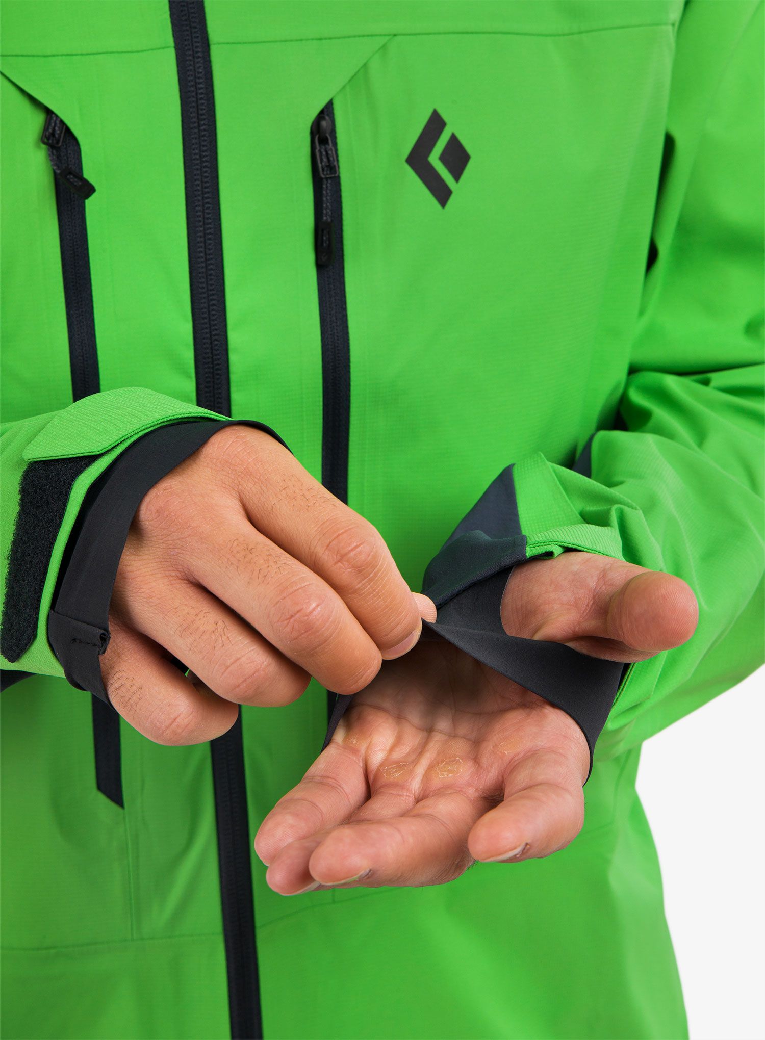 Bunda skialpova Black Diamond Dawn Patrol Hybrid Shell - vibrant green