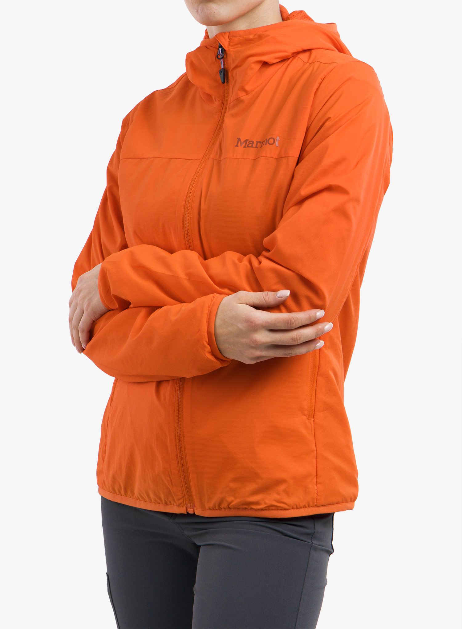 Dámská softshellová bunda Marmot Alt HB Hoody - red sun