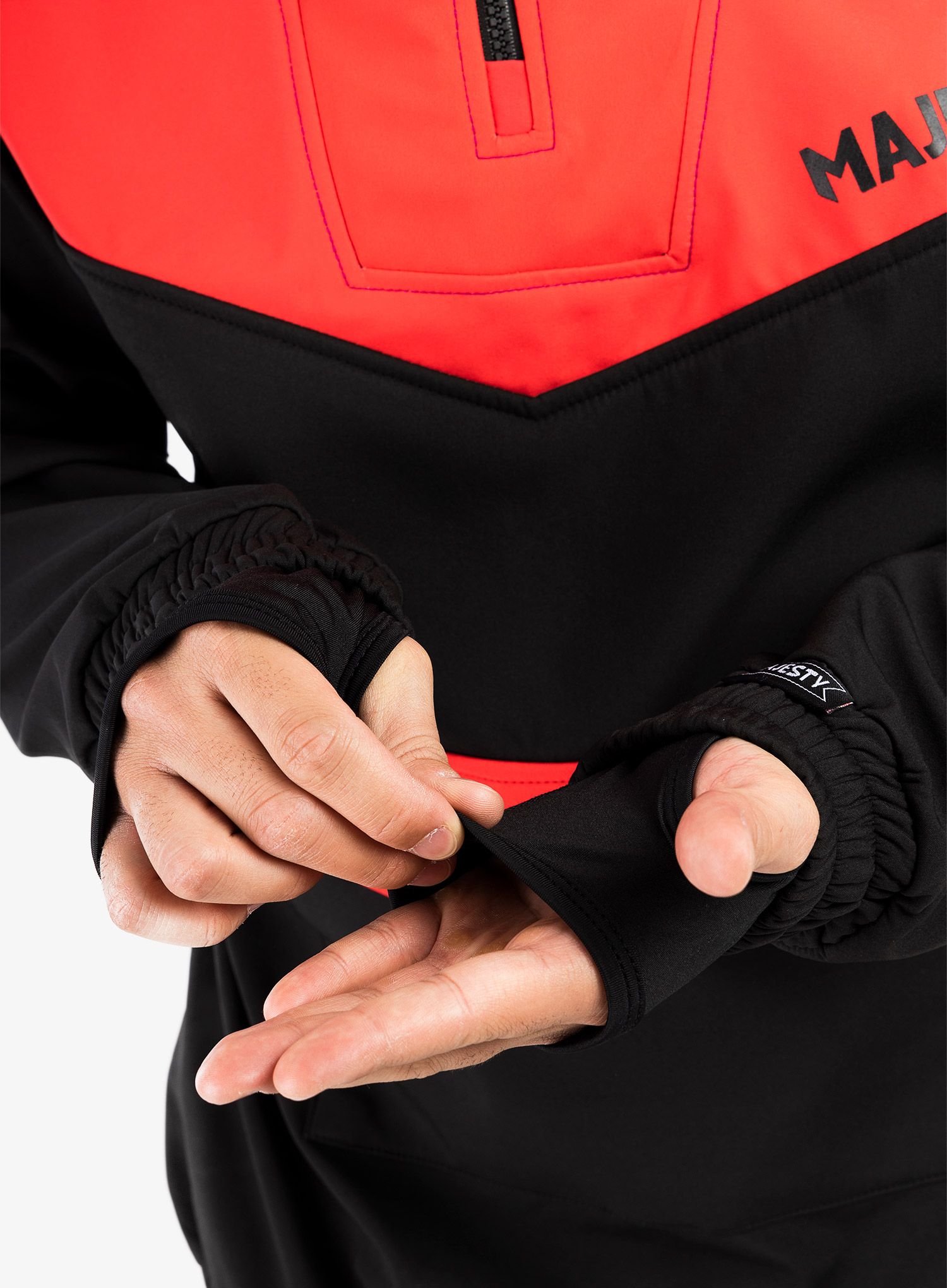 Bunda Majesty Anorak Softshell - black/red