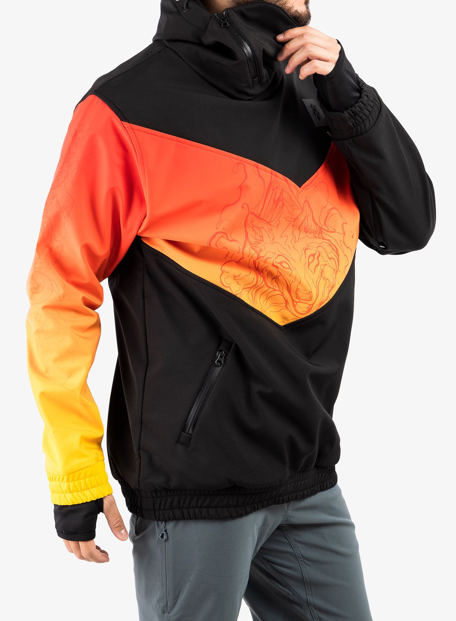Softshellová bunda Majesty Shadow Majesty Shadow Softshell - blk/red