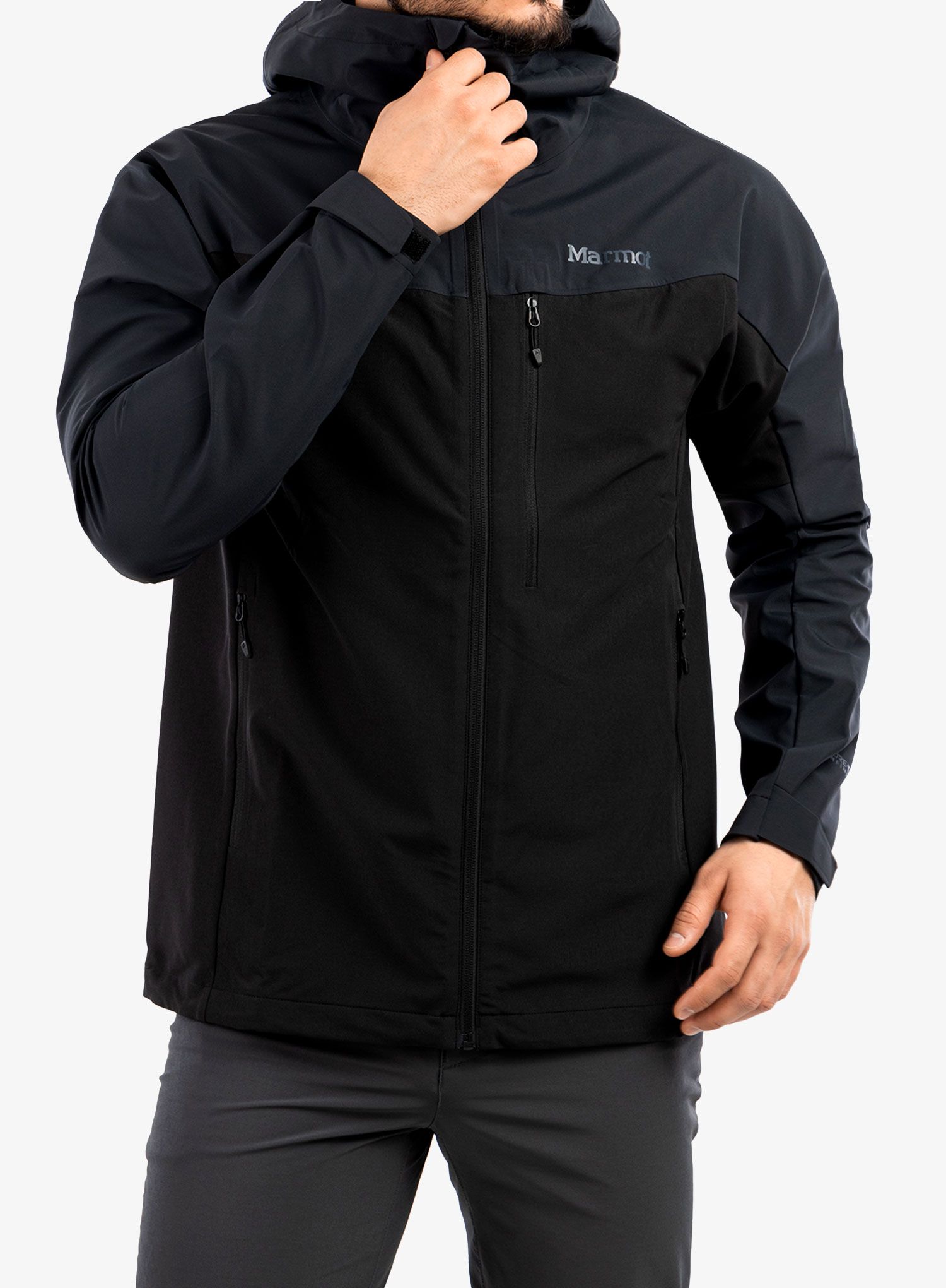 Softshellová bunda Marmot ROM Hoody - black
