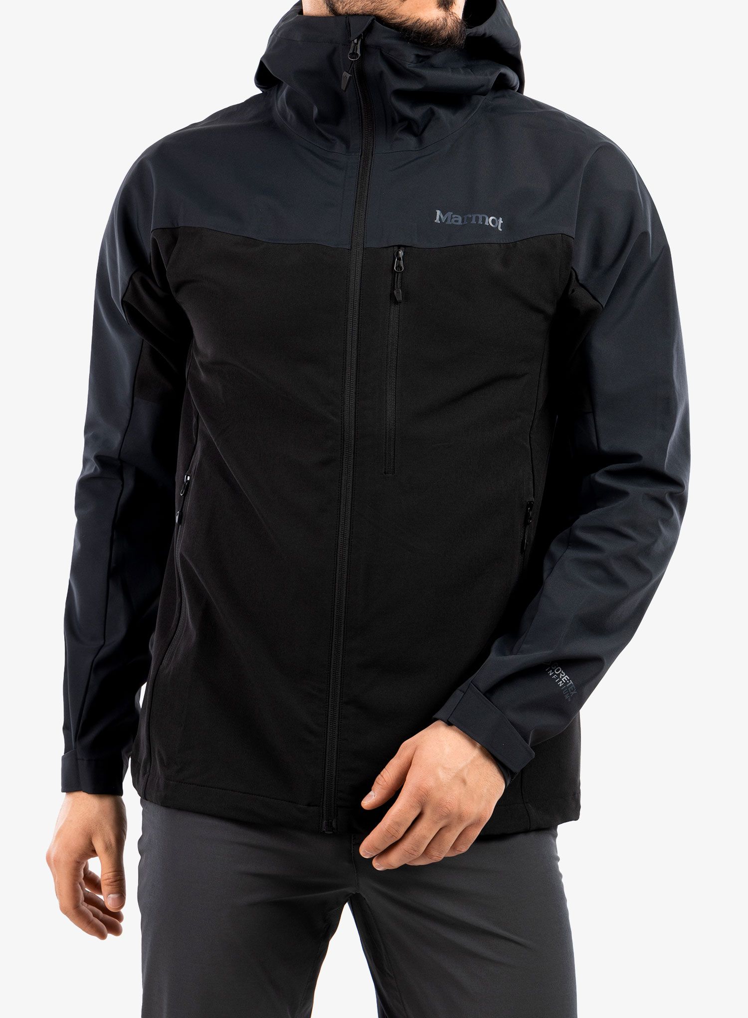 Softshellová bunda Marmot ROM Hoody - black