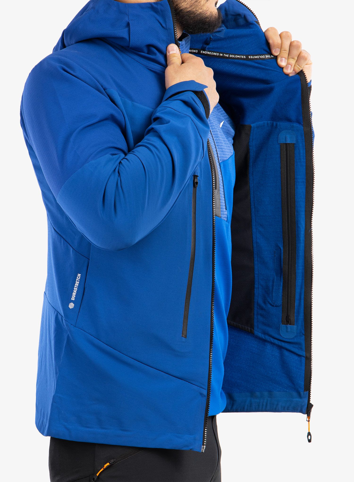 Softshellová bunda Salewa Ortles DST Jacket - electric