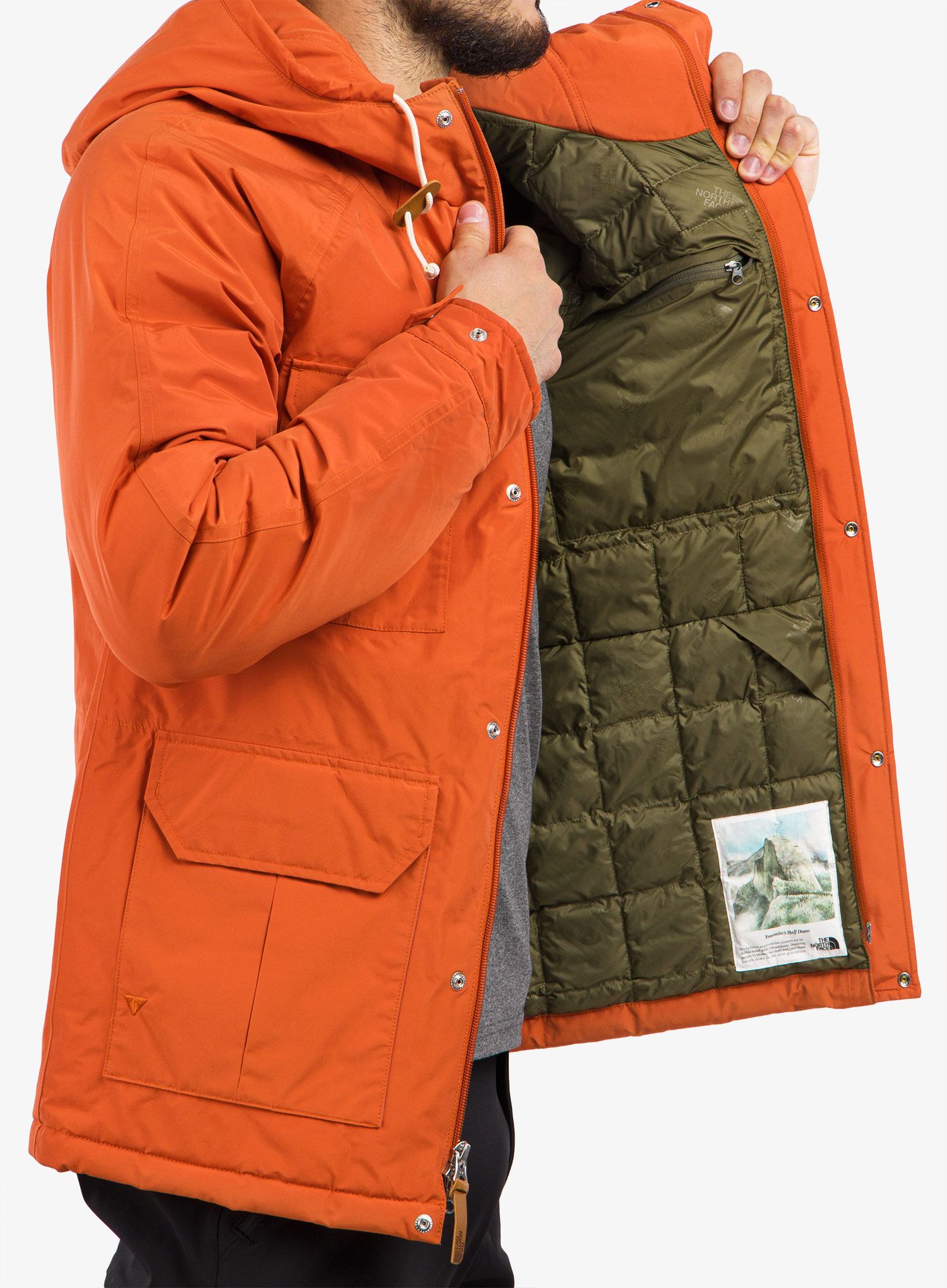 Bunda The North Face Thermoball DryVent Mountain Parka - ochre