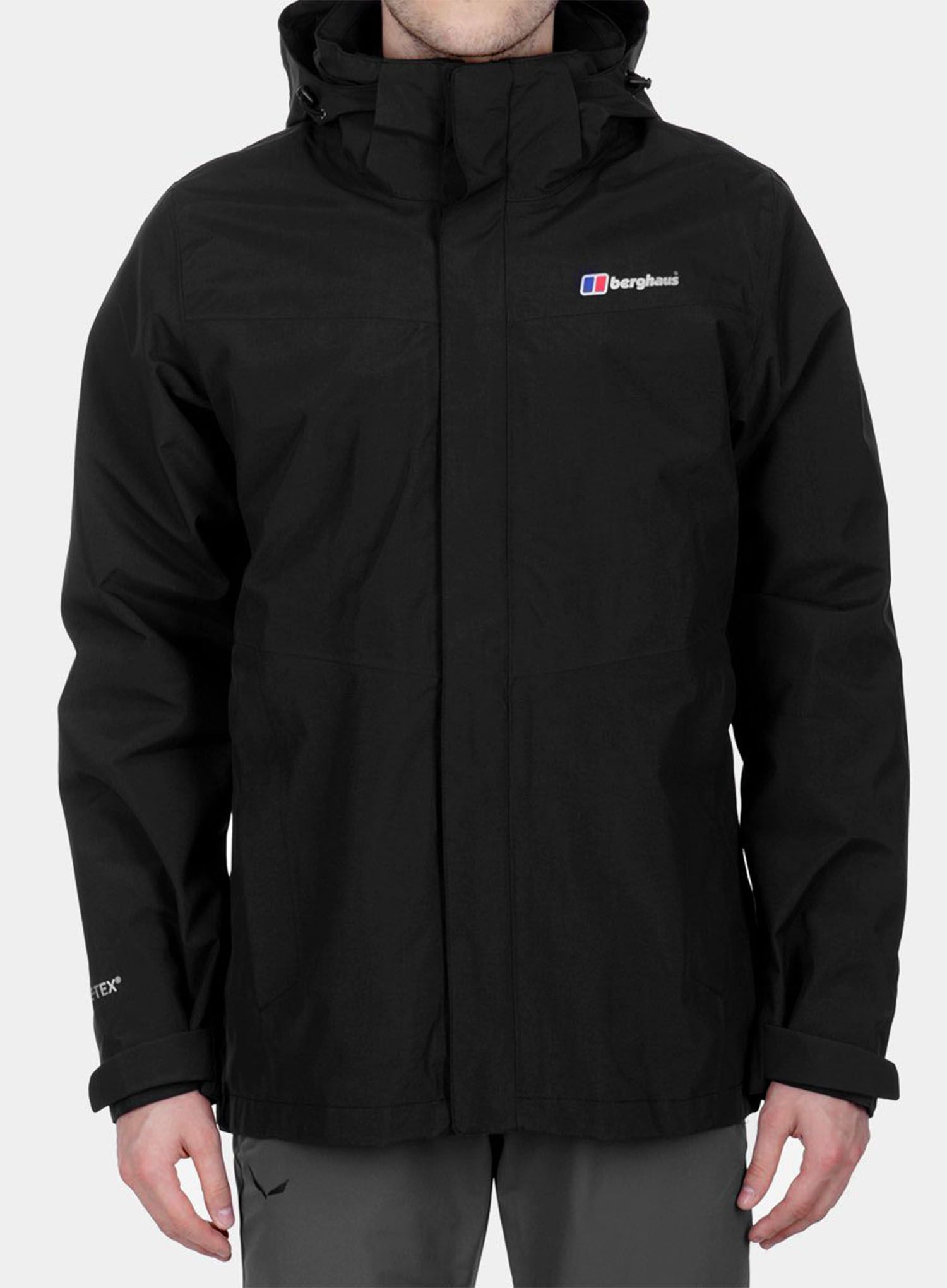 Turistická bunda Berghaus Hillwalker 3in1 Jacket - black/black