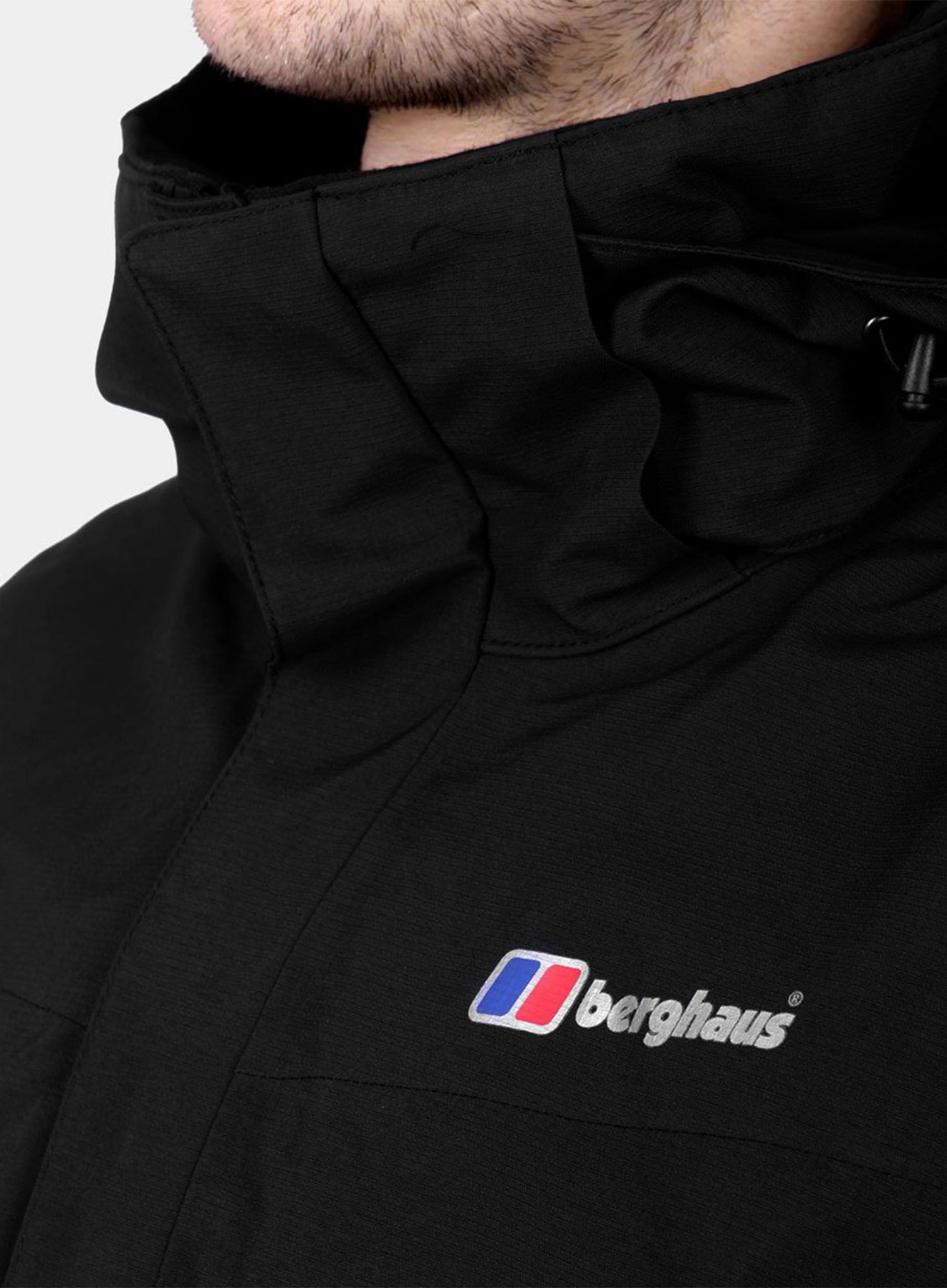 Turistická bunda Berghaus Hillwalker 3in1 Jacket - black/black