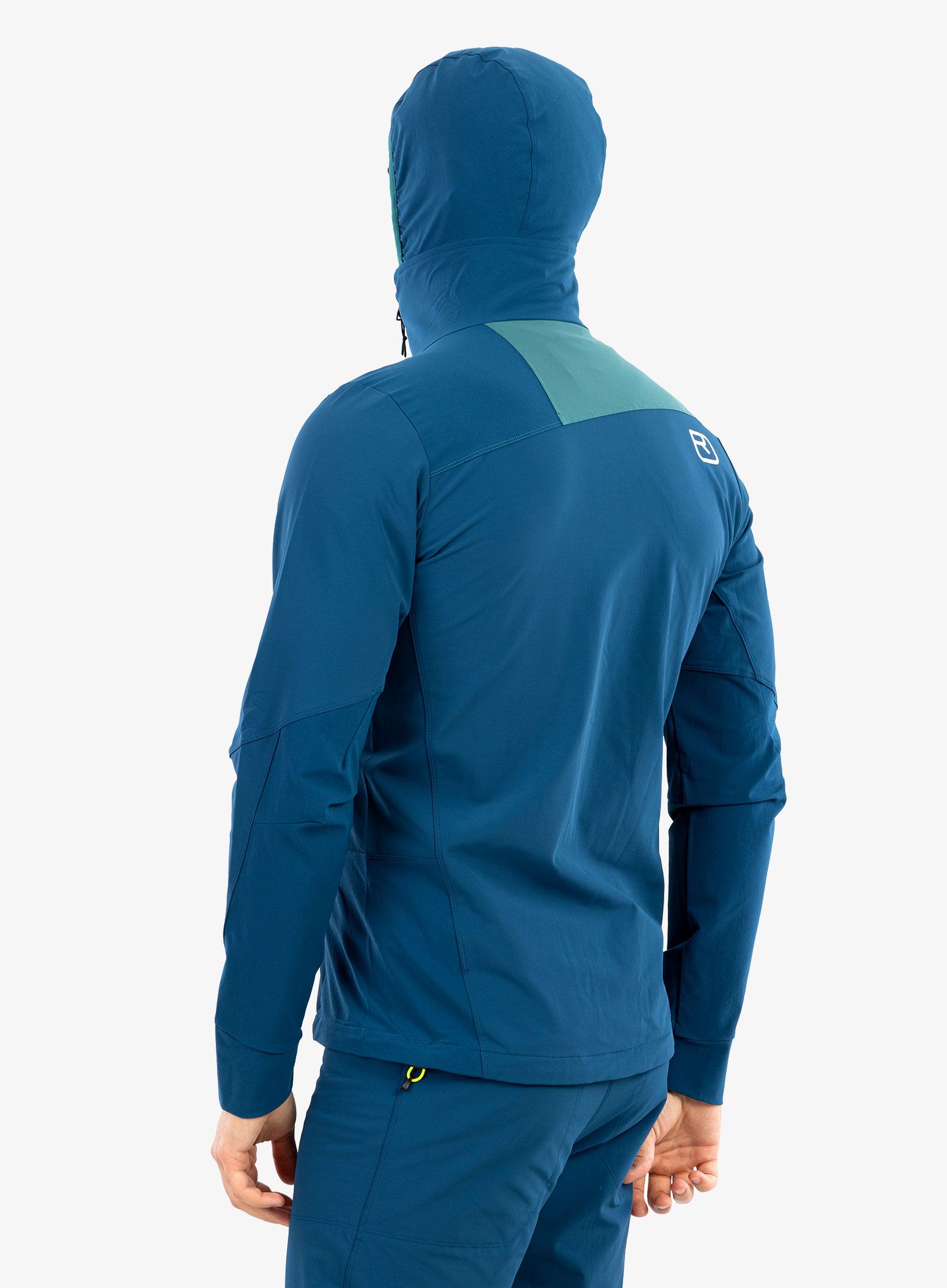 Lezecká bunda Ortovox Pala Hooded Jacket - petrol blue