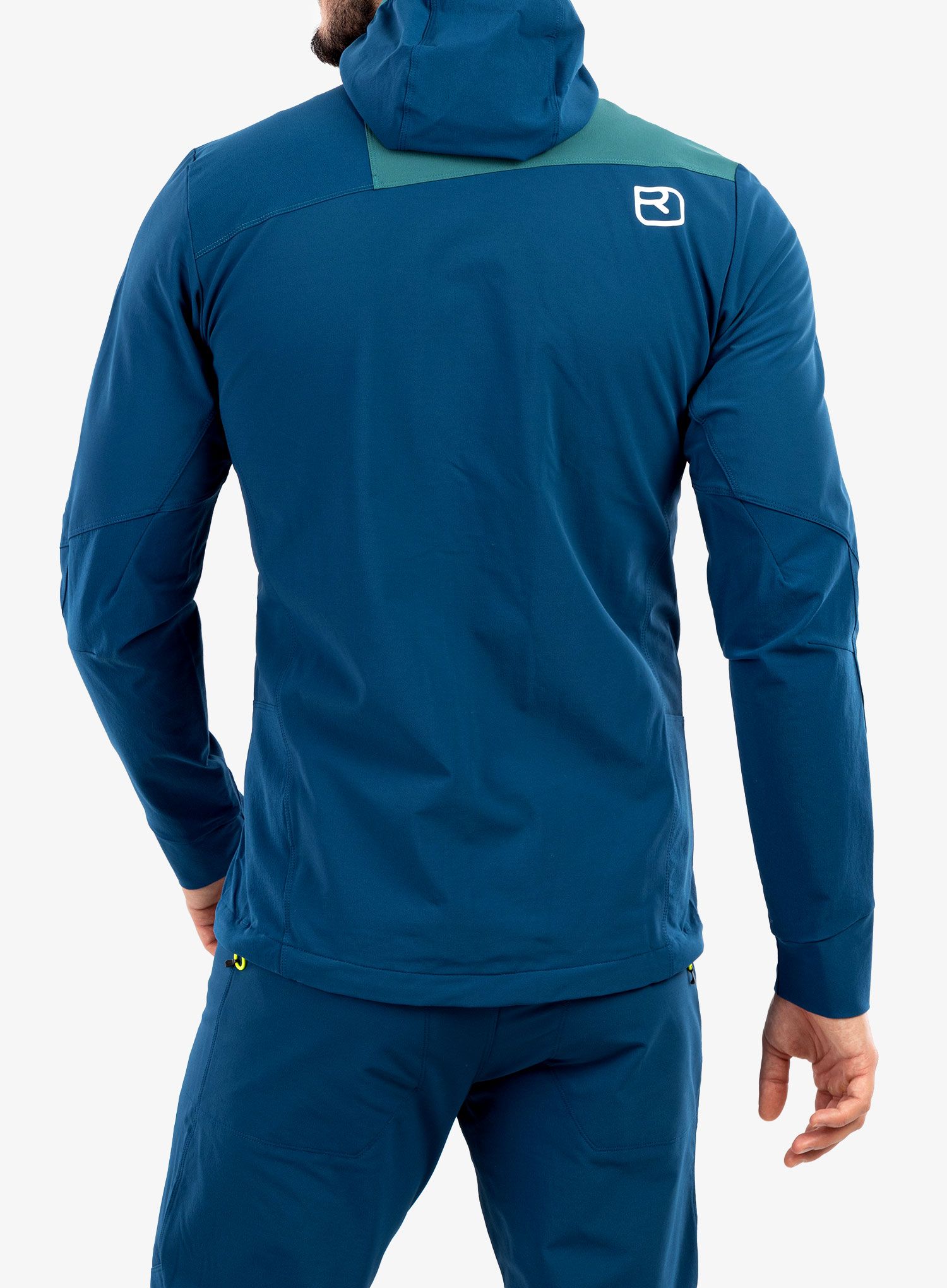 Lezecká bunda Ortovox Pala Hooded Jacket - petrol blue