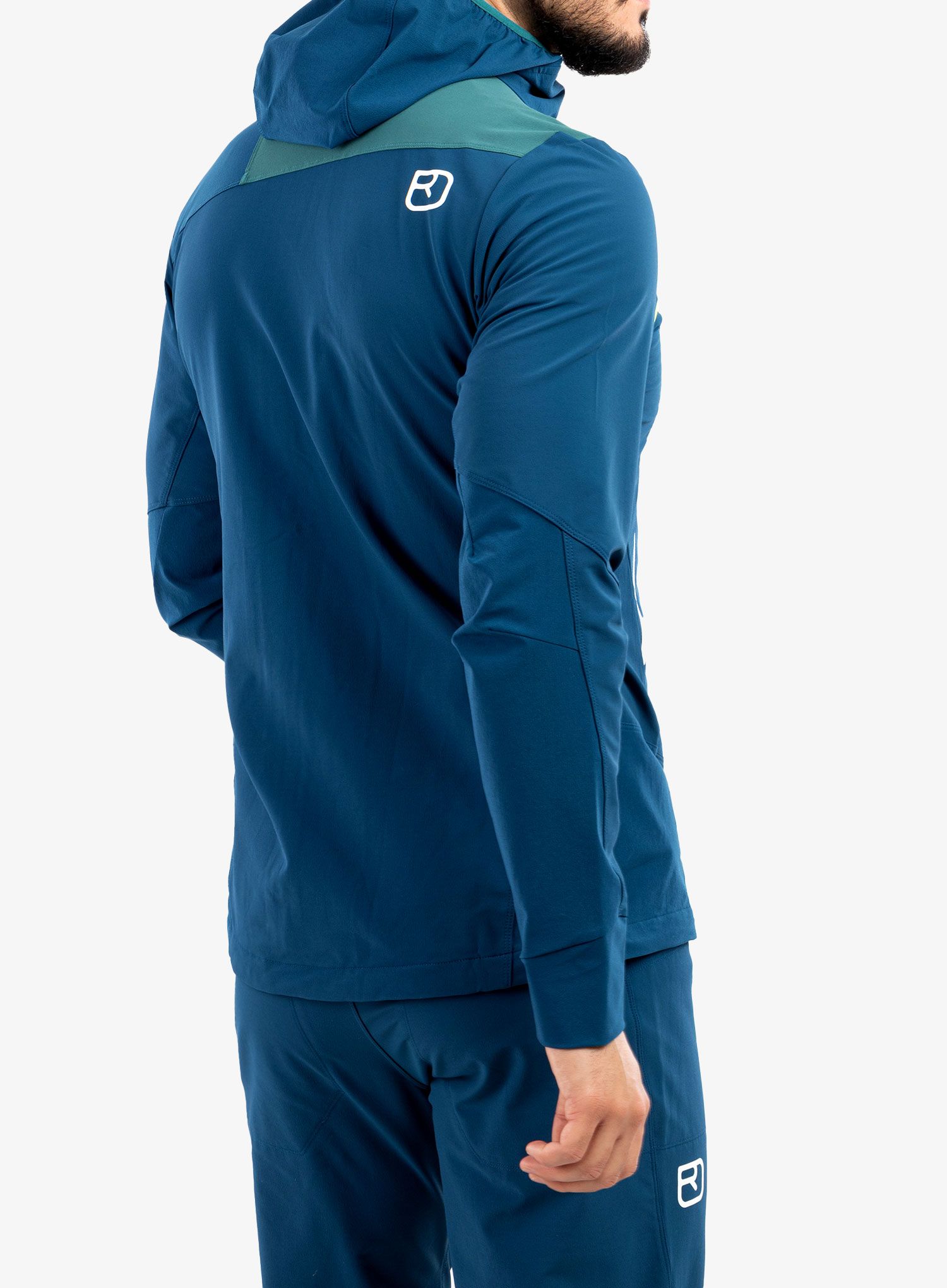 Lezecká bunda Ortovox Pala Hooded Jacket - petrol blue
