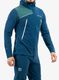 Lezecká bunda Ortovox Pala Hooded Jacket - petrol blue
