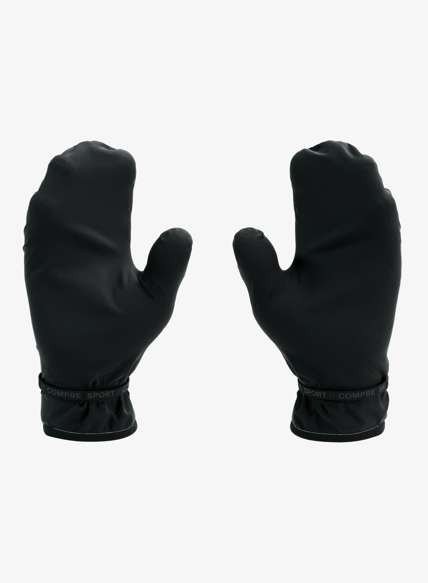 Palčáky Compressport Hurricane Waterproof Mittens - black
