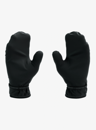 Palčáky Compressport Hurricane Waterproof Mittens - black
