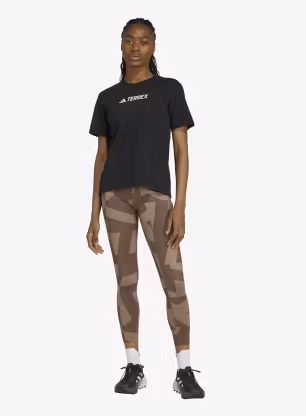 Dámské legíny adidas TERREX Multi Leggings Printed - trace brown/earth strata