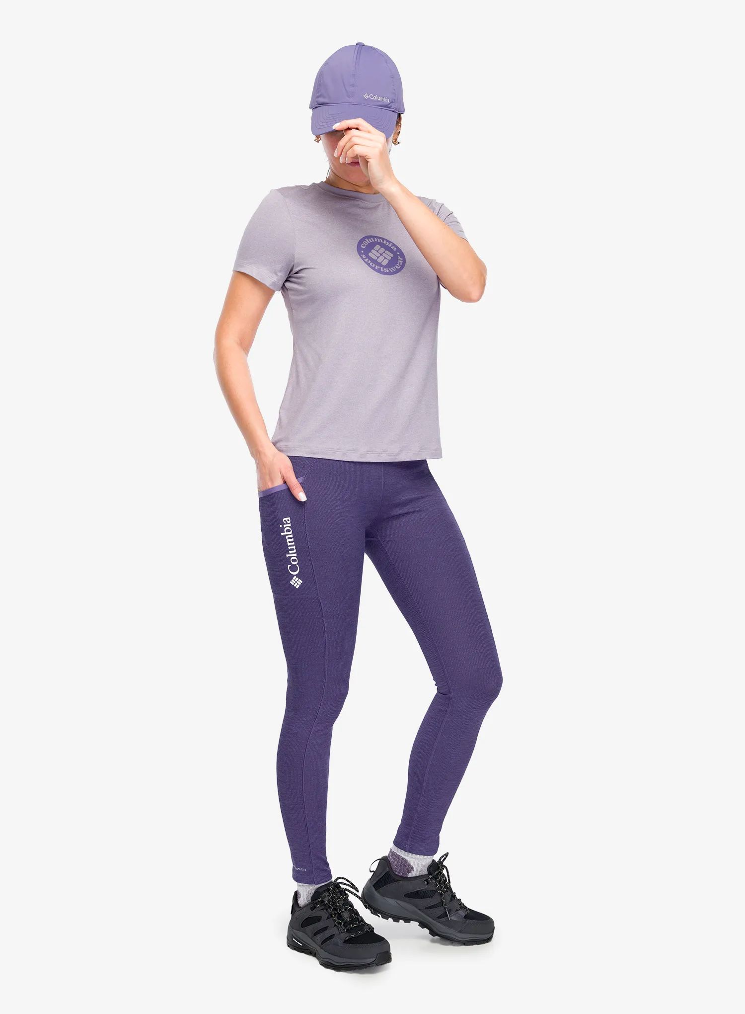 Dámské legíny Columbia Move Legging - stormwatch heather