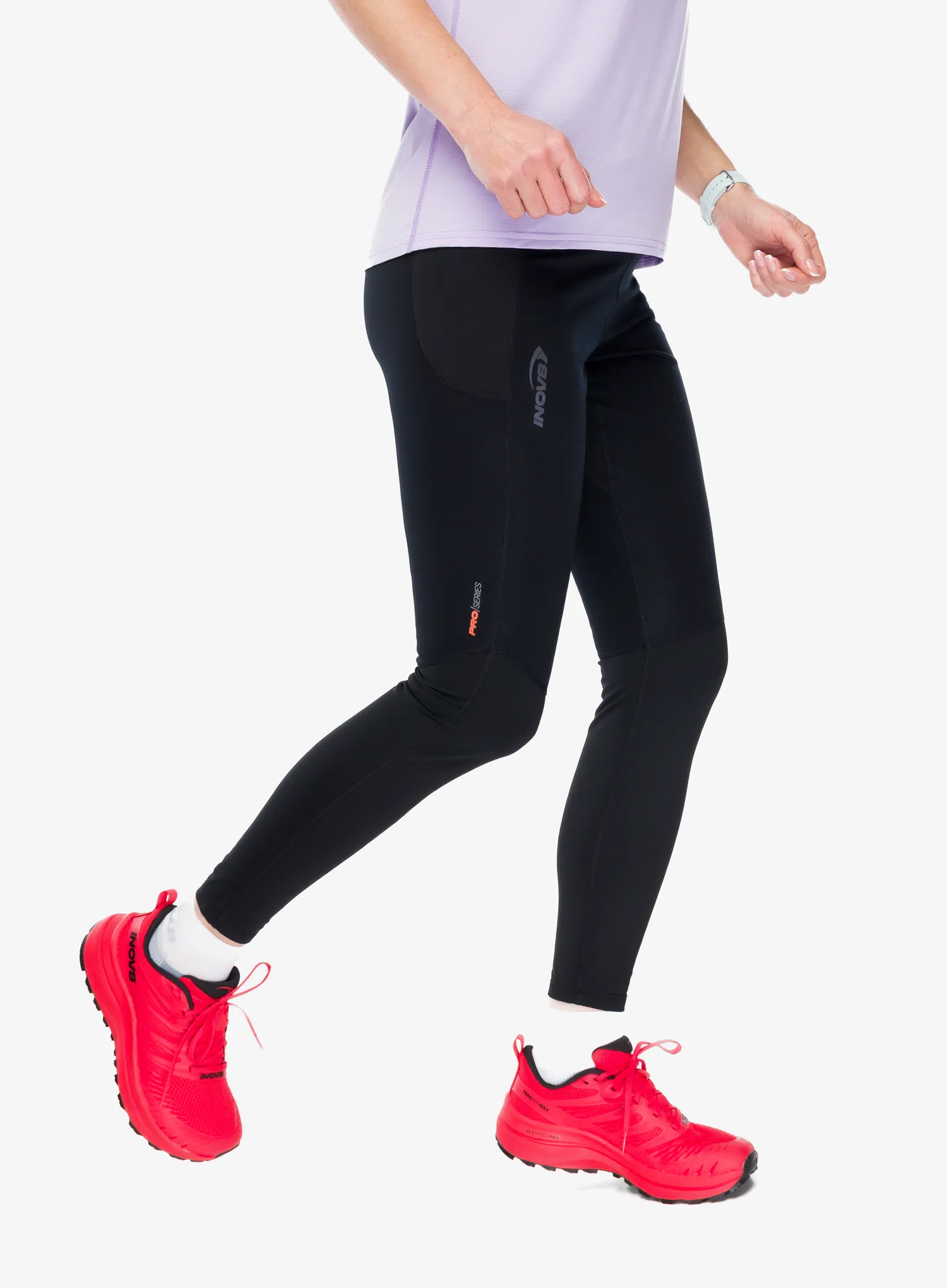 Dámské běžecké legíny Inov-8 Active Pro Tight - black/black